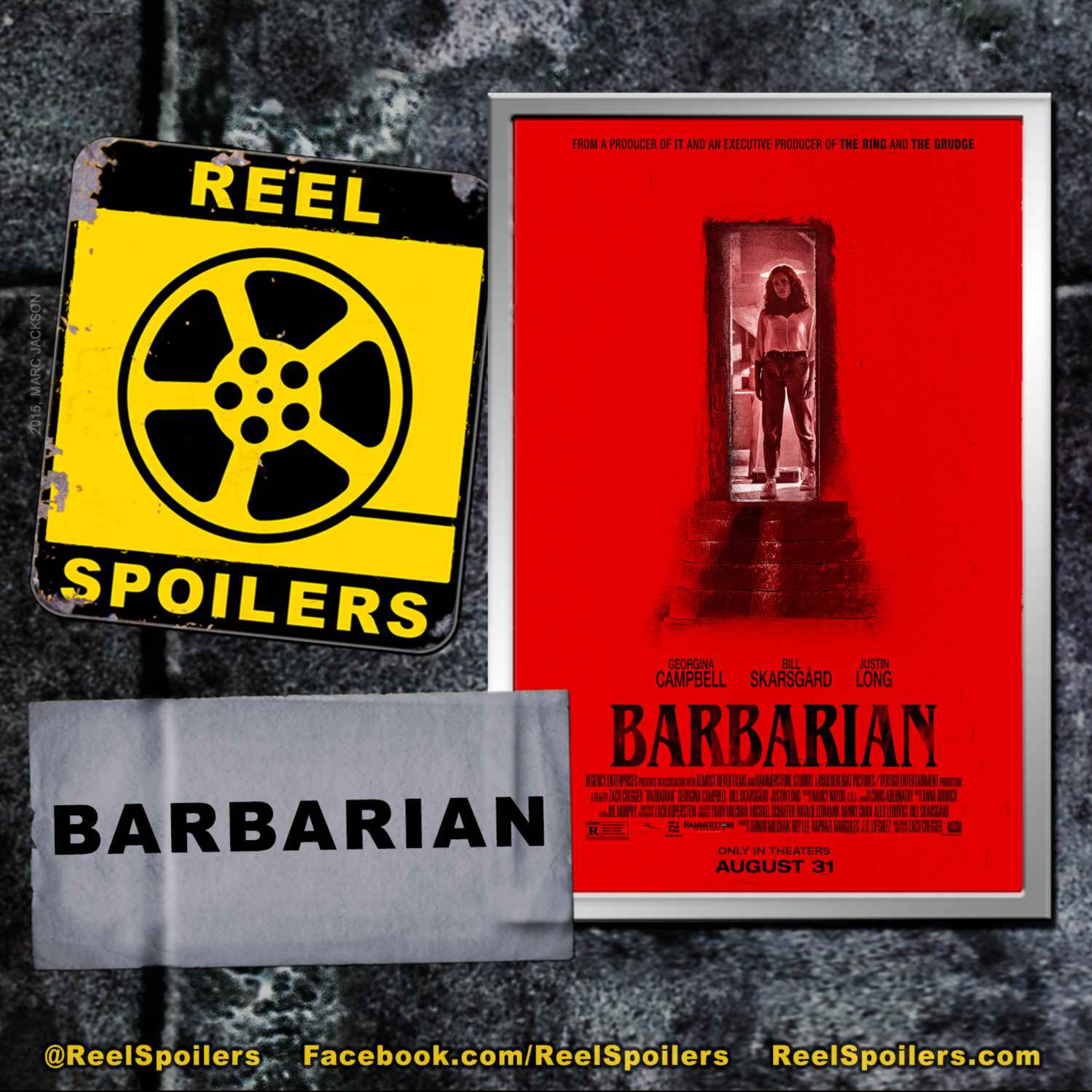 BARBARIAN Starring Georgina Campbell, Bill Skarsgård, Justin Long, Richard Brake Image