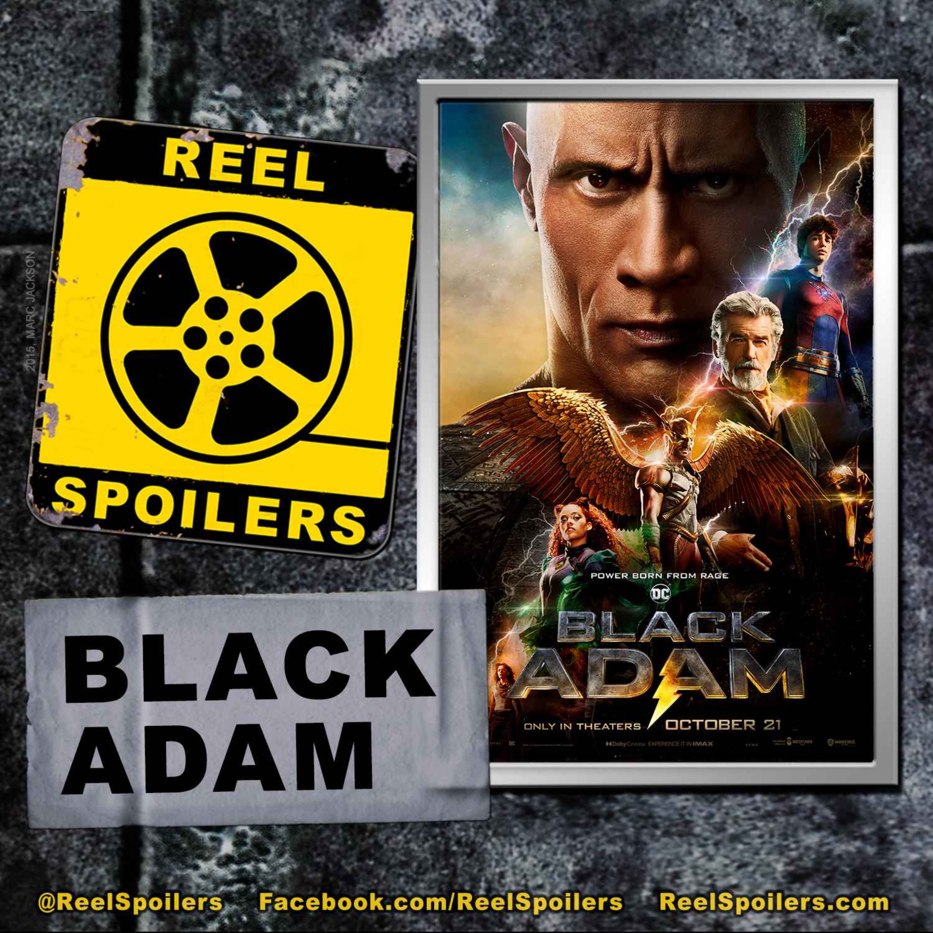 BLACK ADAM Starring Dwayne "The Rock" Johnson, Aldis Hodge, Sarah Shahi, Pierce Brosnan Image