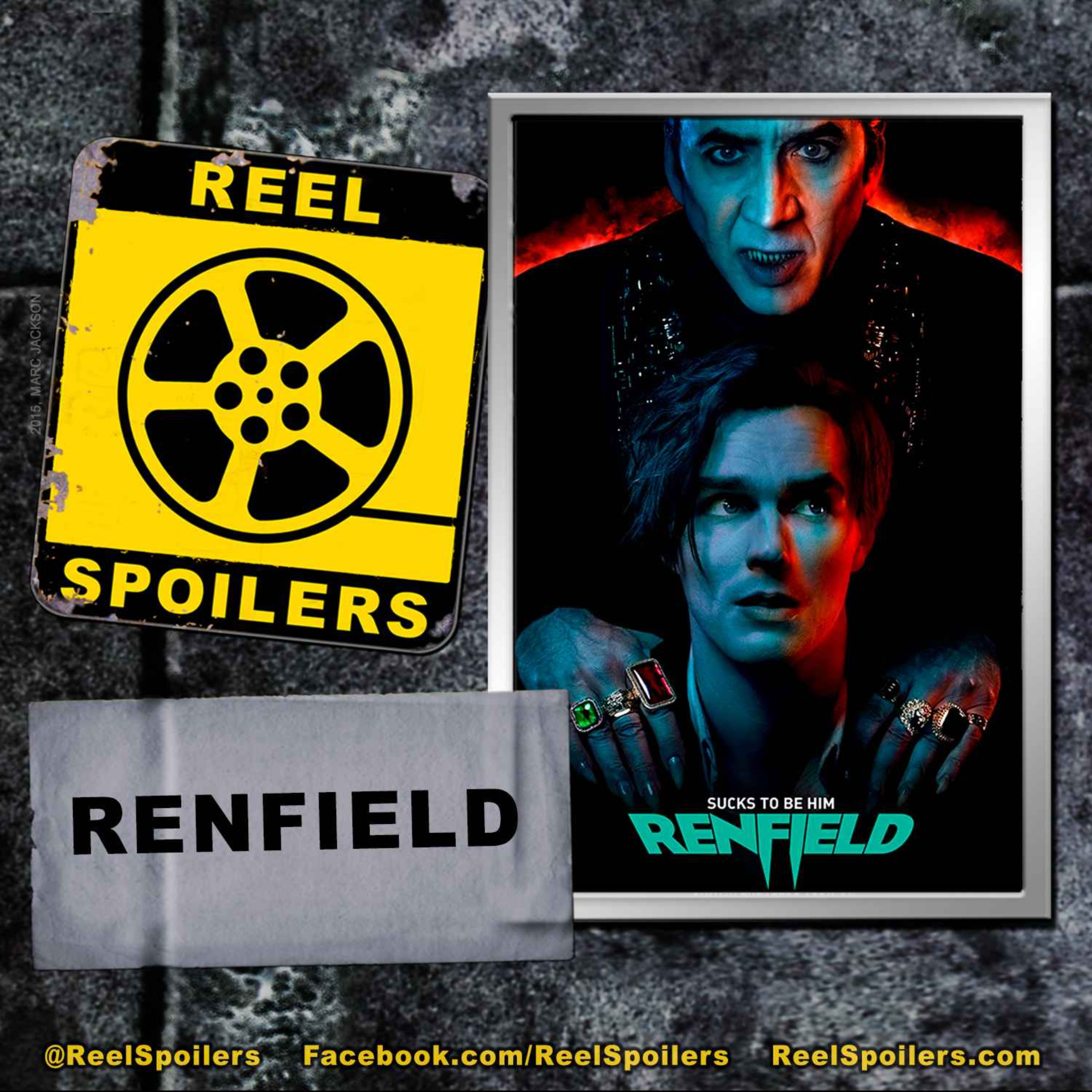cover art for RENFIELD Starring Nicholas Hoult, Nicolas Cage, Awkwafina
