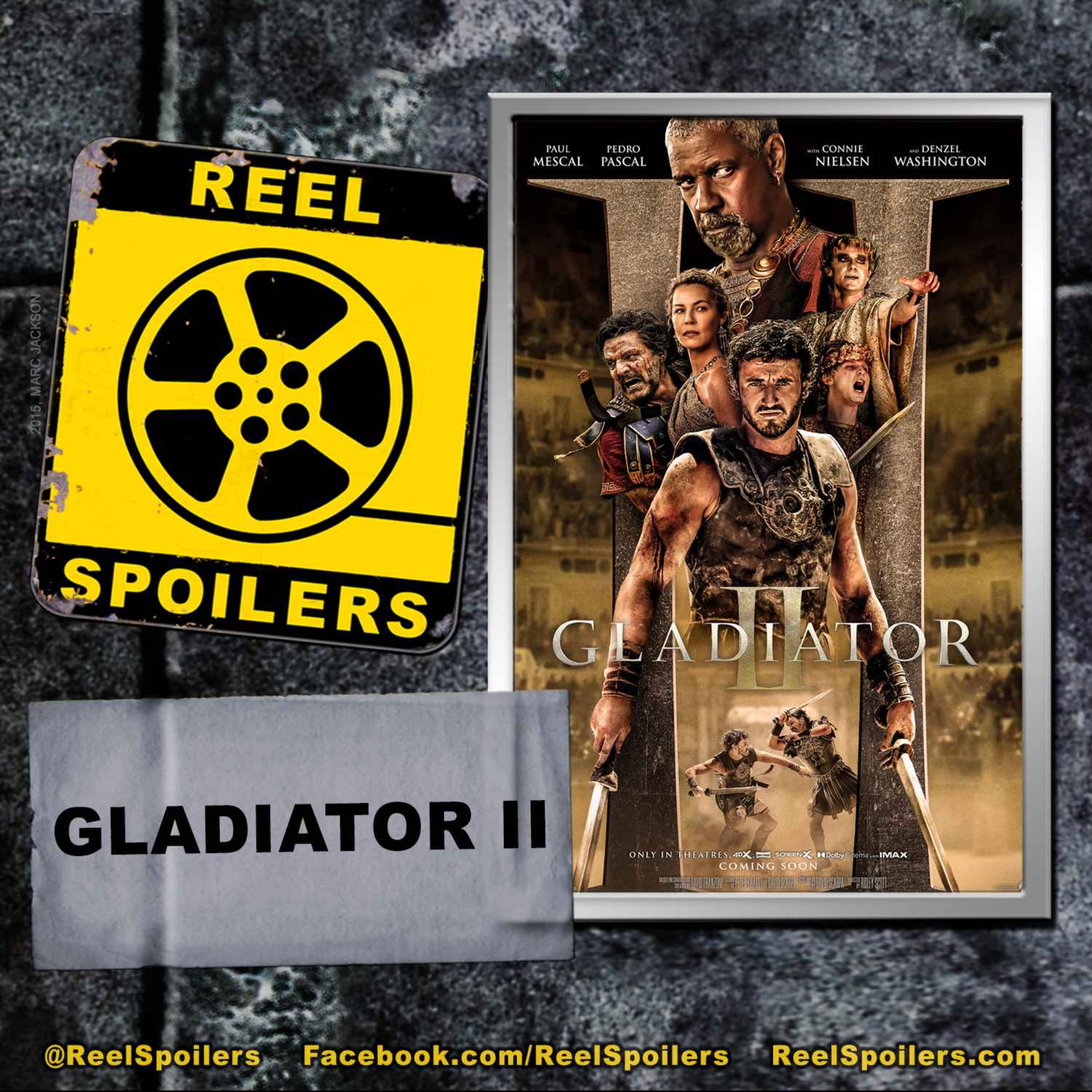 GLADIATOR II Starring Paul Mescal, Pedro Pascal, Connie Nielsen, Denzel Washington