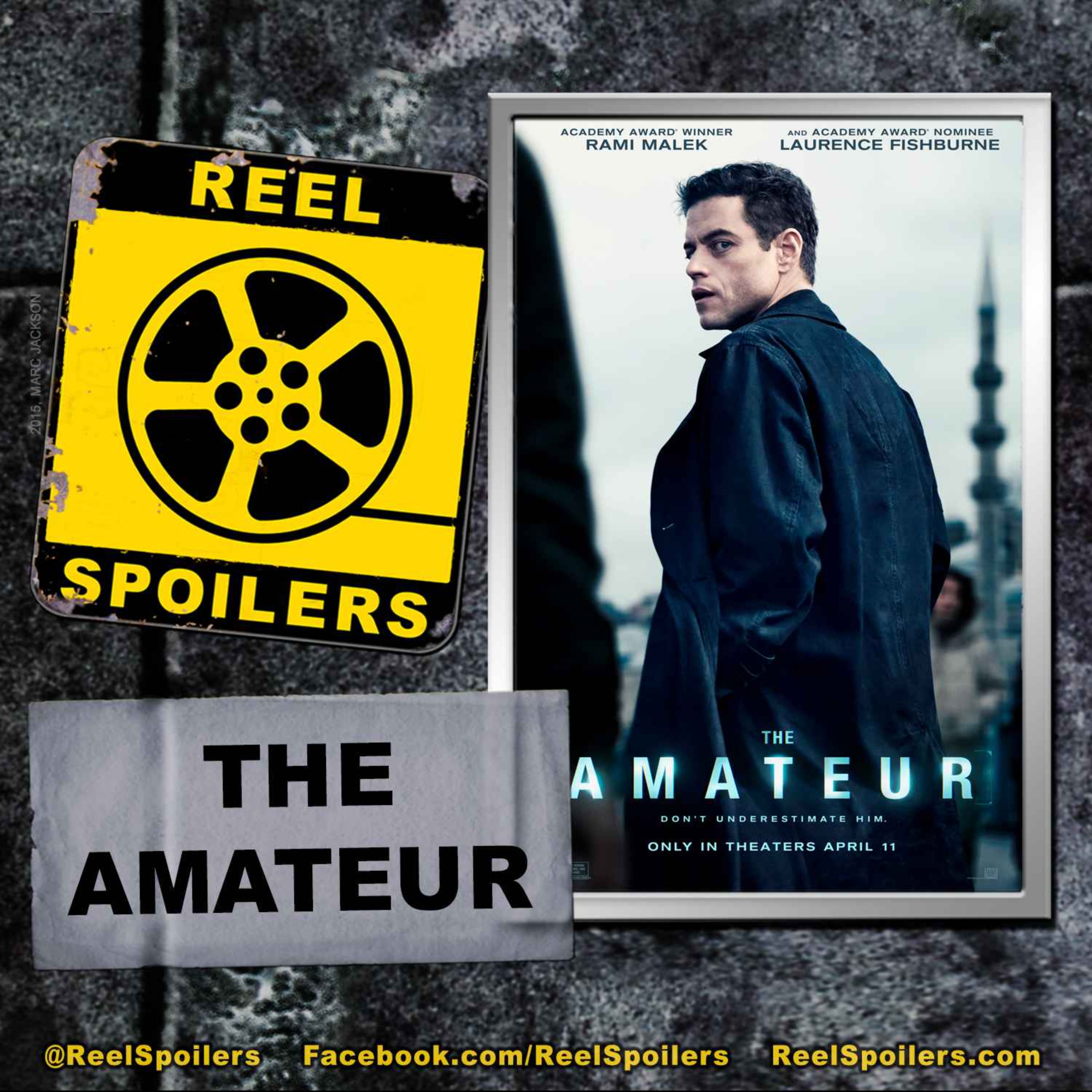 THE AMATEUR Starring Rami Malek, Rachel Brosnahan, Jon Bernthal