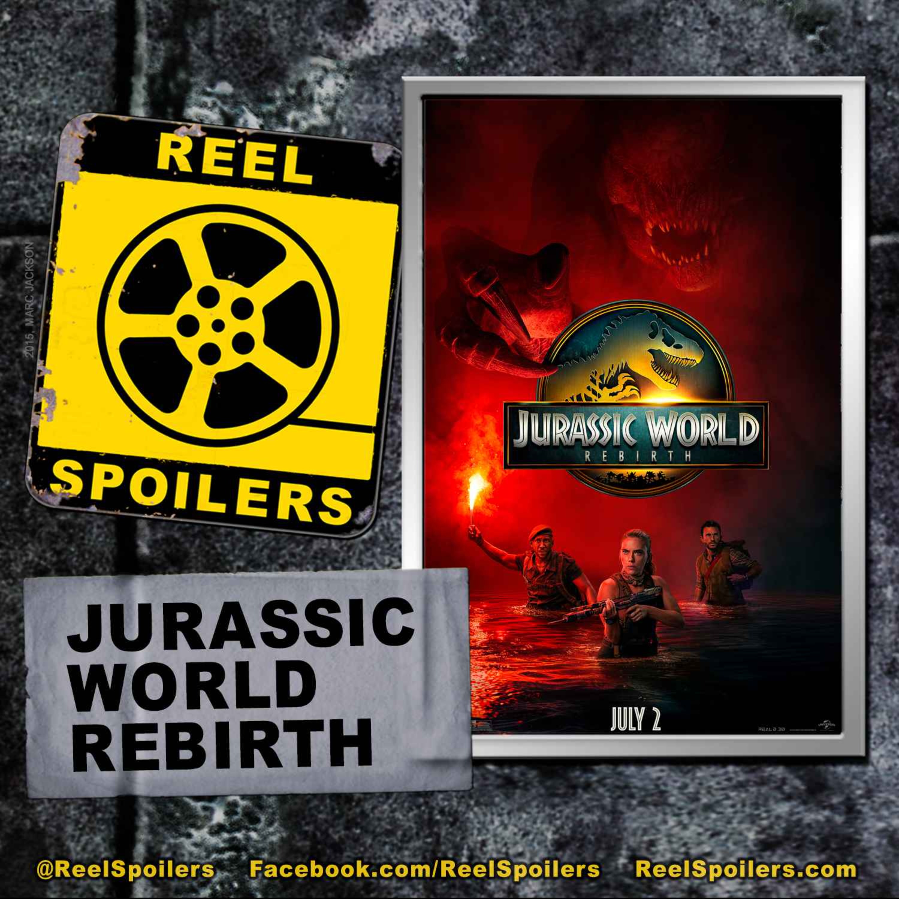JURASSIC WORLD REBIRTH Starring Scarlett Johansson, Mahershala Ali, Jonathan Bailey