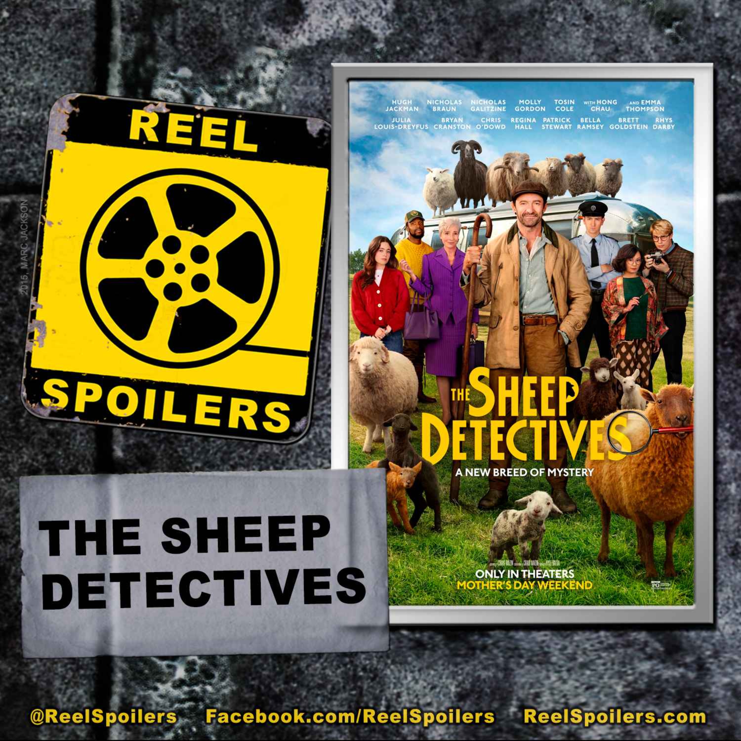 THE SHEEP DETECTIVES Starring Hugh Jackman, Julia Louis-Dreyfus, Brett Goldstein, Patrick Stewart, Regina Hall