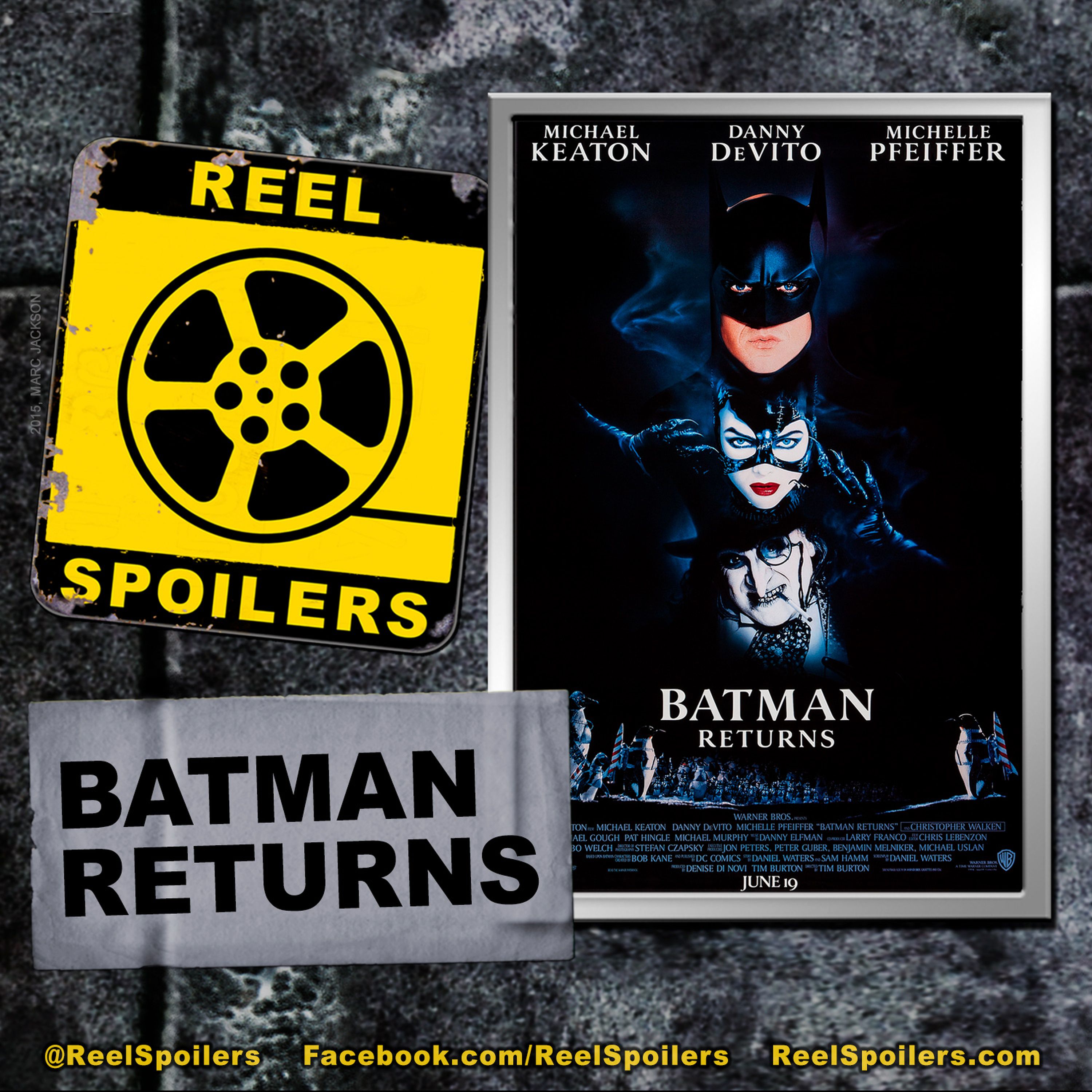 BATMAN RETURNS Starring  Michael Keaton, Danny DeVito, Michelle Pfeiffer Image