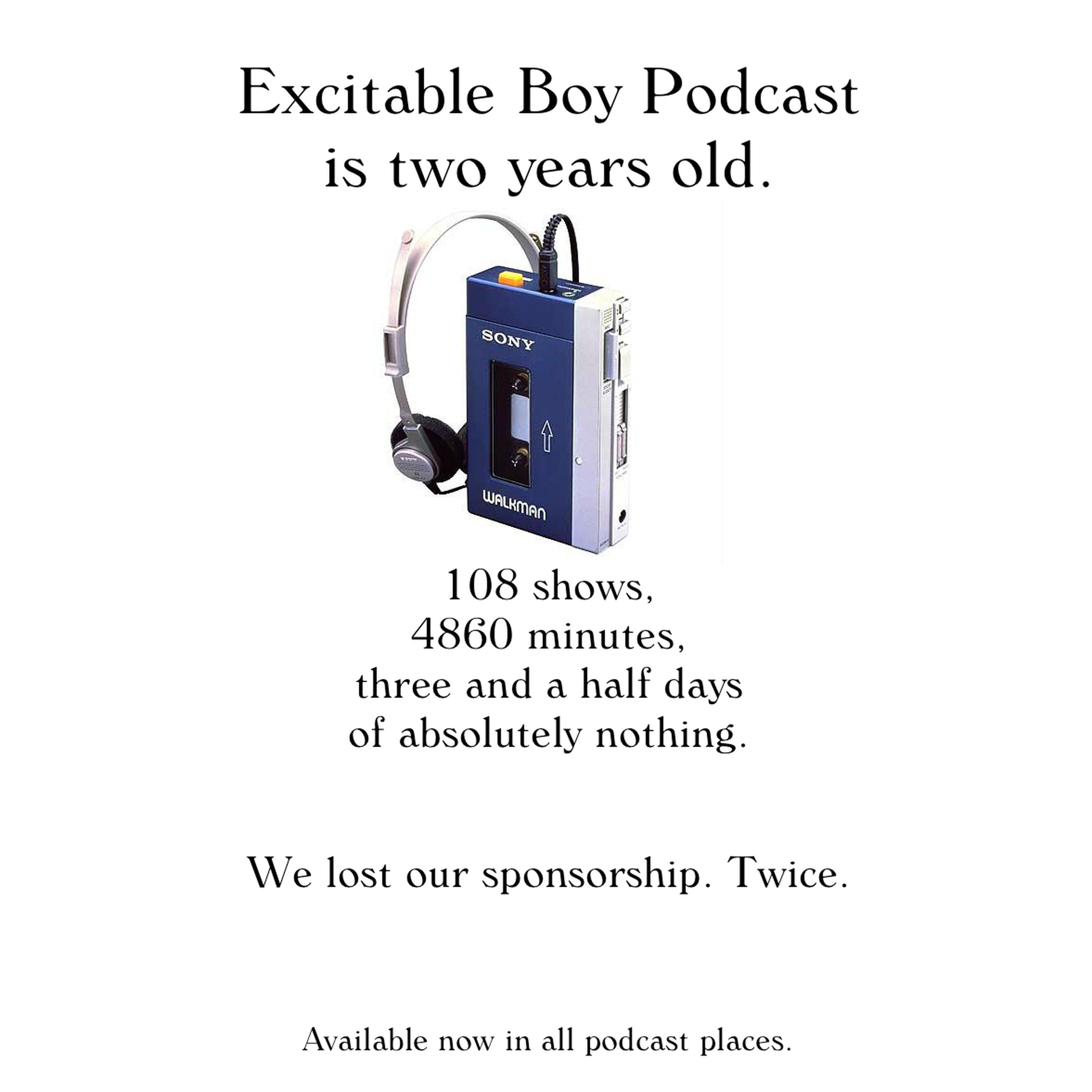 Excitable Boy Two Year Anniversary 27/04/16 episode artwork