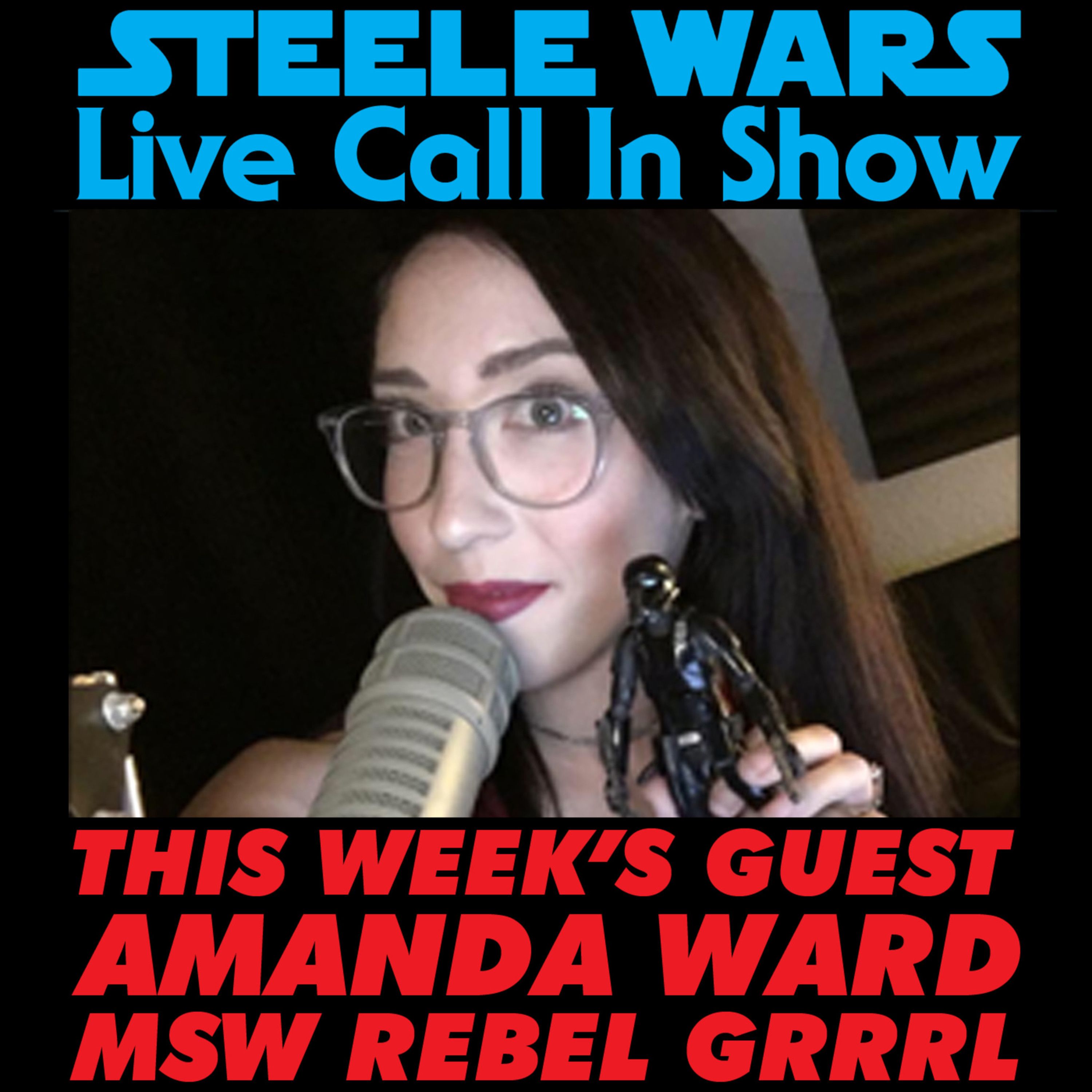 cover art for Live Call In Show - Ep 8 : Amanda Ward of MakingStarWars.net & Rebel Grrrl - Listeners calls on Halloween, raising Star Wars kids & much more