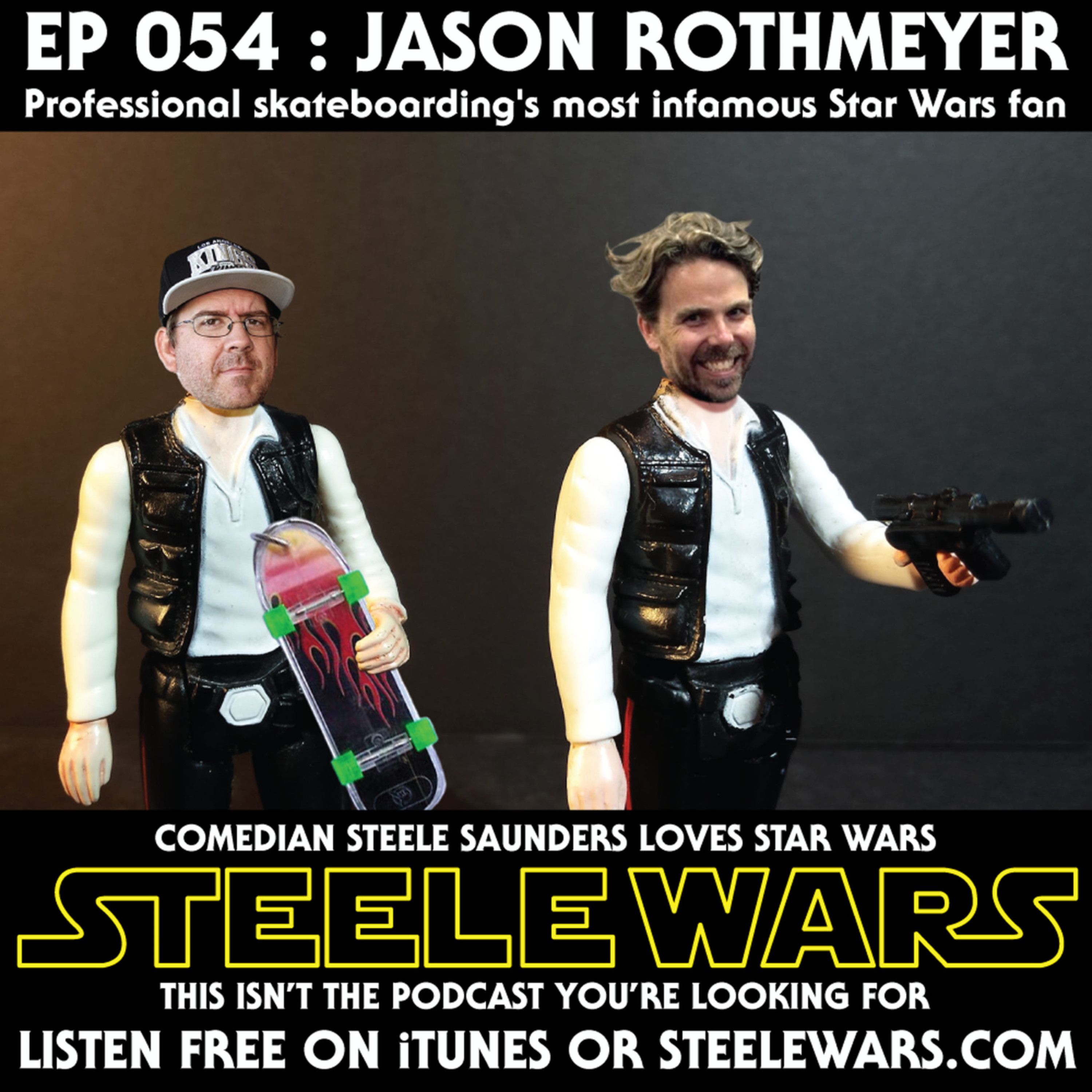Ep 054 : Jason Rothmeyer - CLASSIC CLIP - The 411 on professional skateboarding's most renown Star Wars fan episode artwork