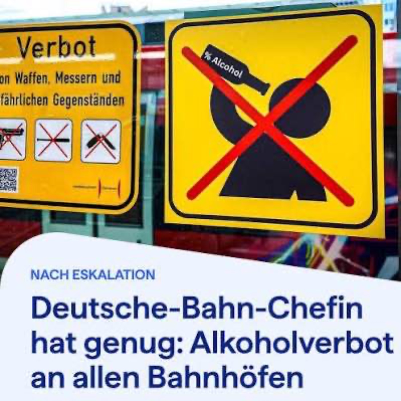 Kein Alkohol mehr auf Bahnhöfen episode artwork