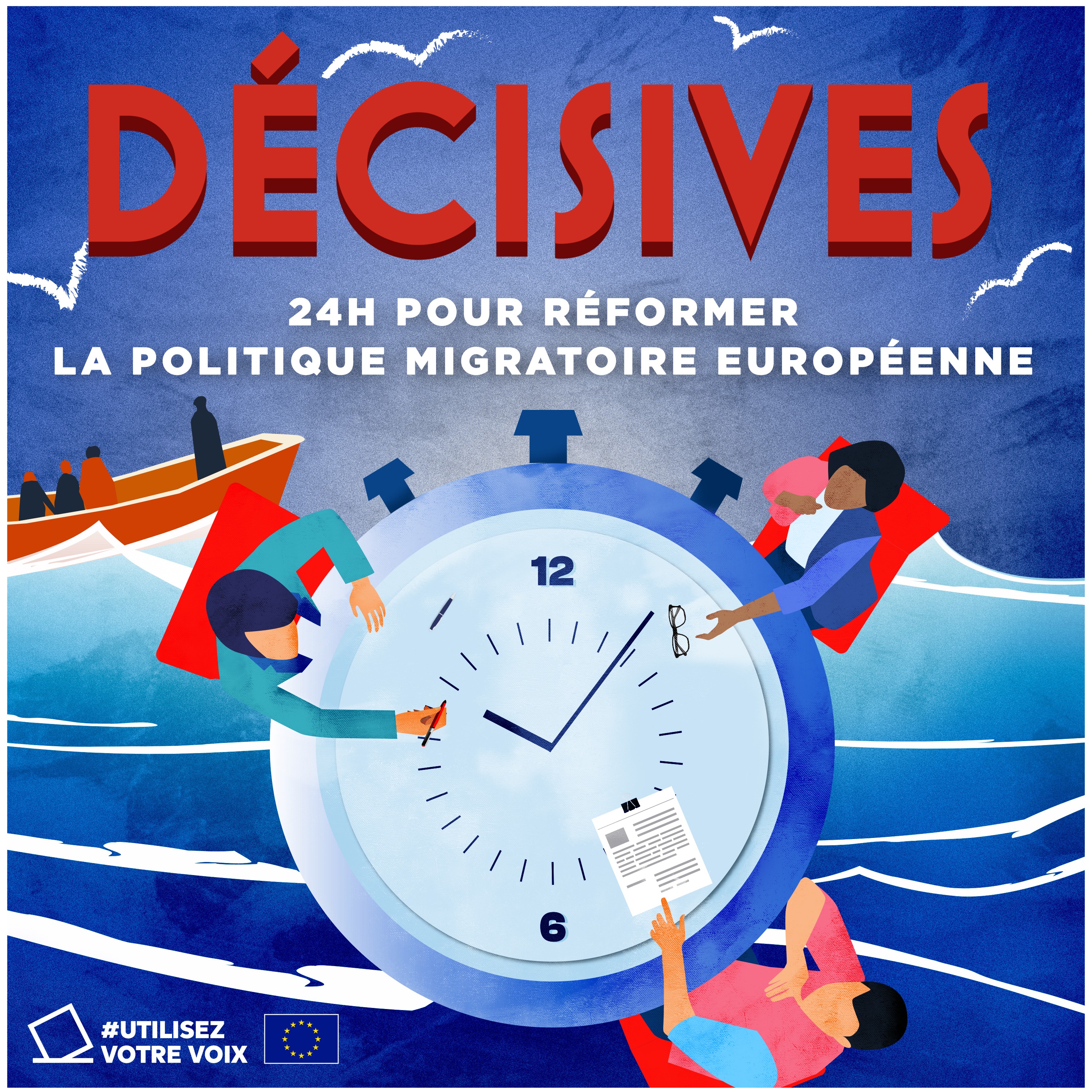 cover art for Décisives : 24h pour réformer la politique migratoire européenne 