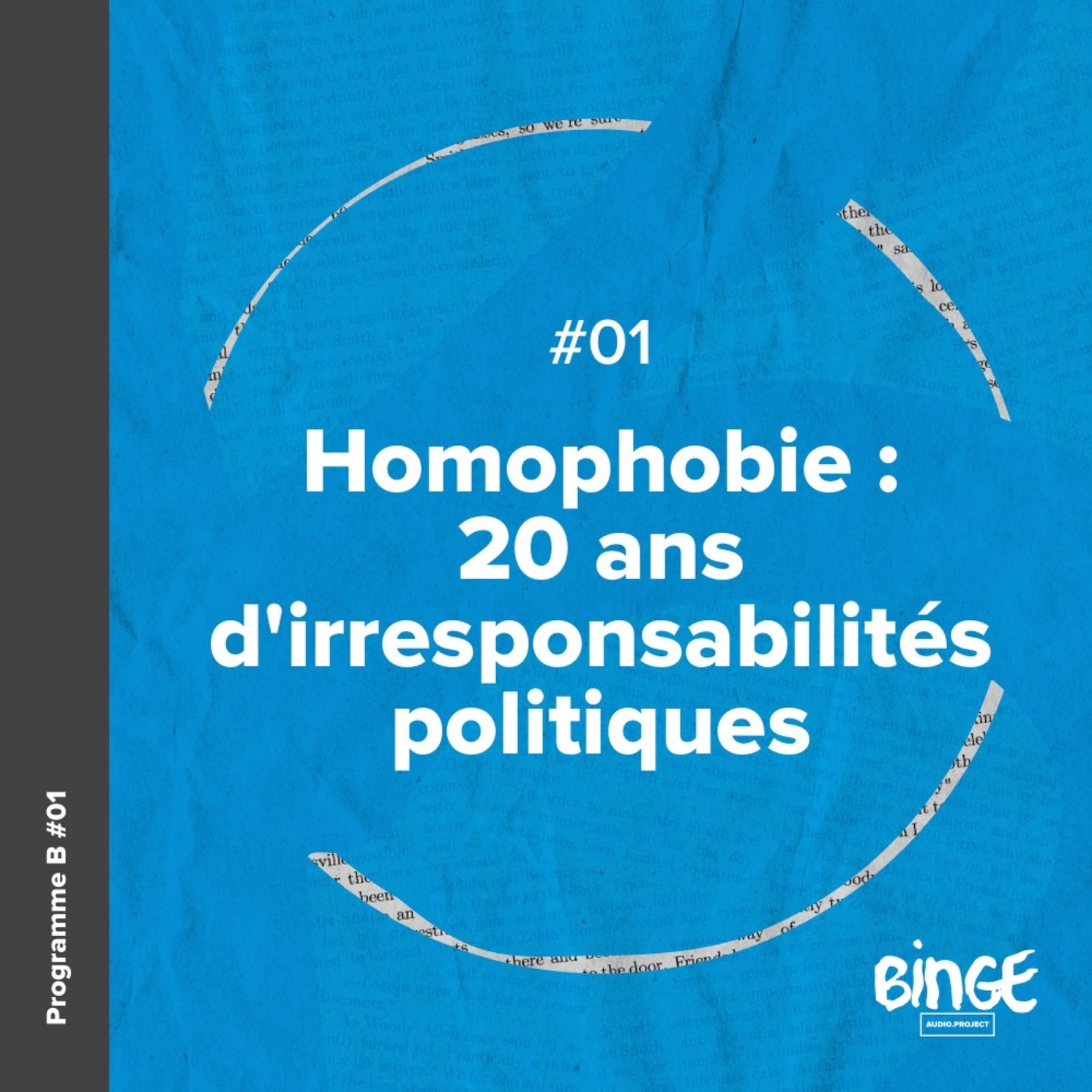 cover art for Homophobie : 20 ans d'irresponsabilité politique