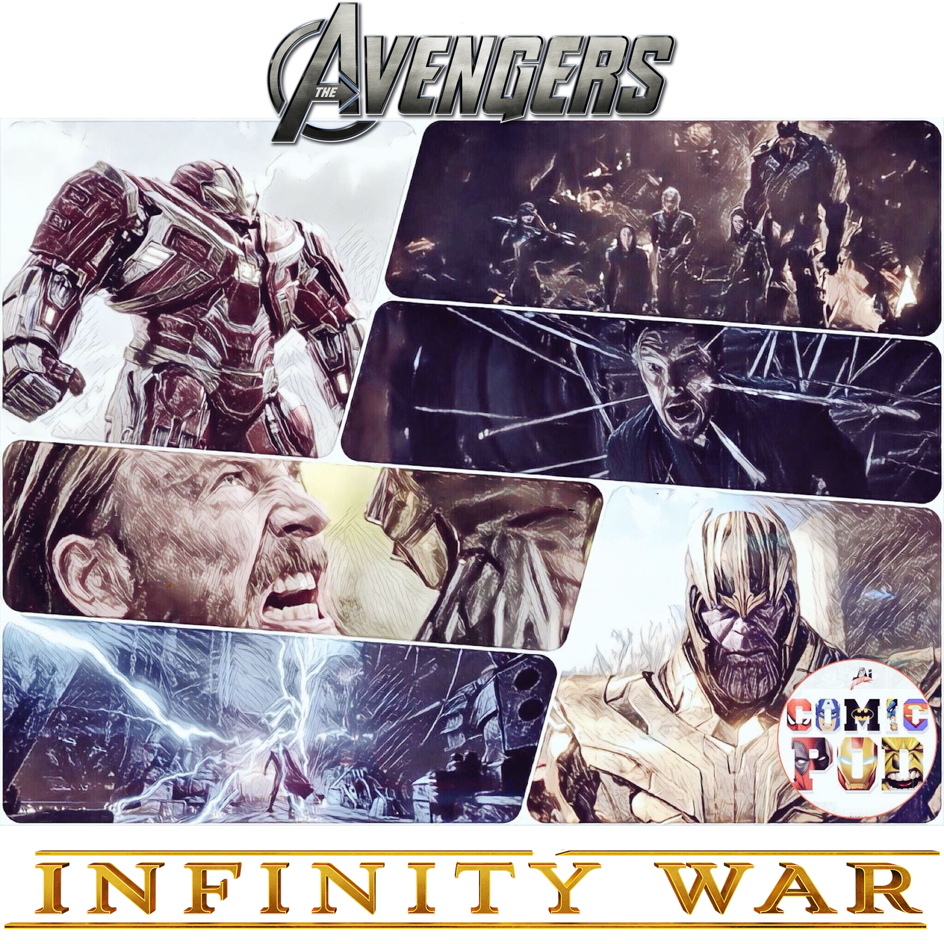 AI Comic Pod: Episode 58 - Infinity War Trailer Reaction episode artwork
