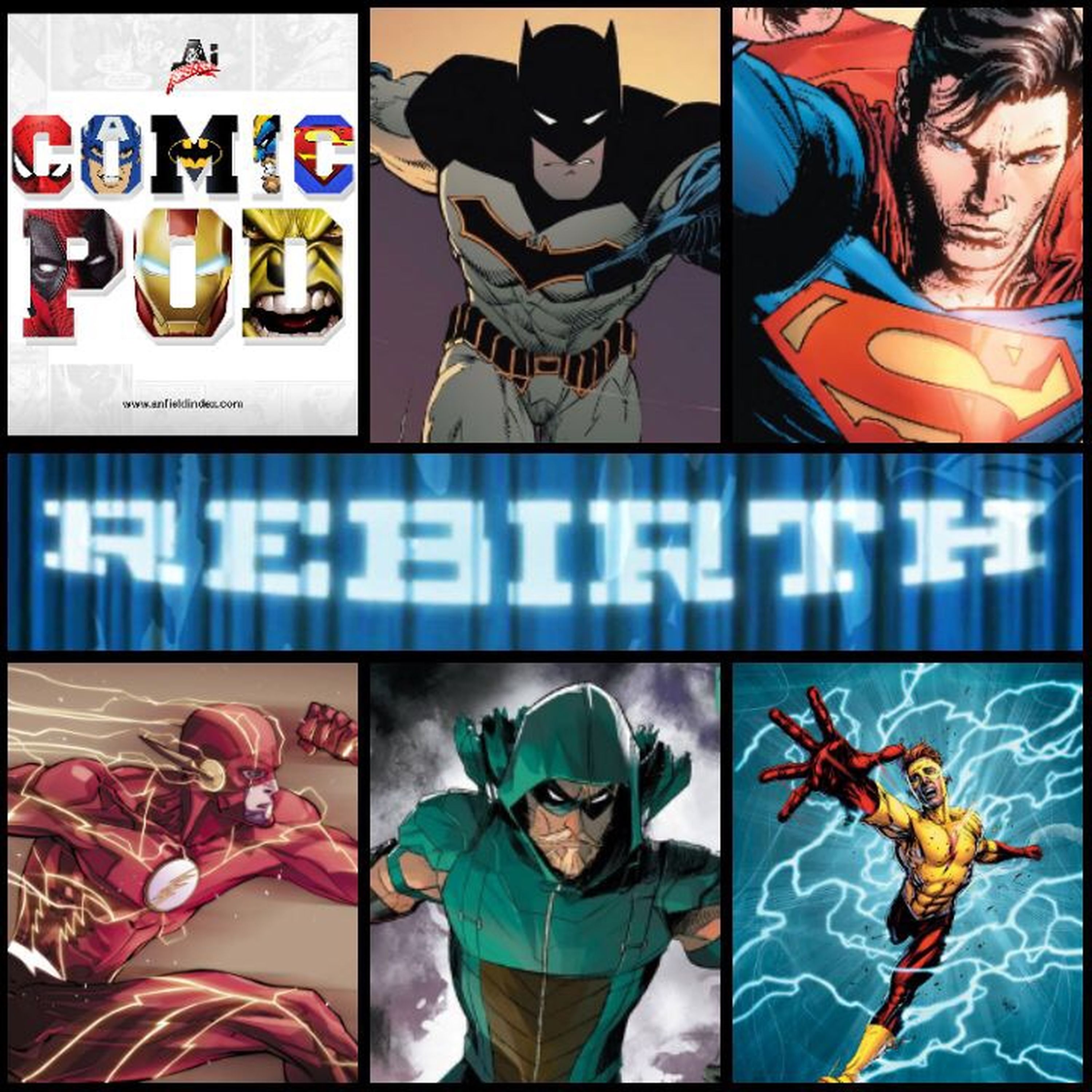 AI Comic Pod: Episode 34 - An Introduction to DC Rebirth episode artwork