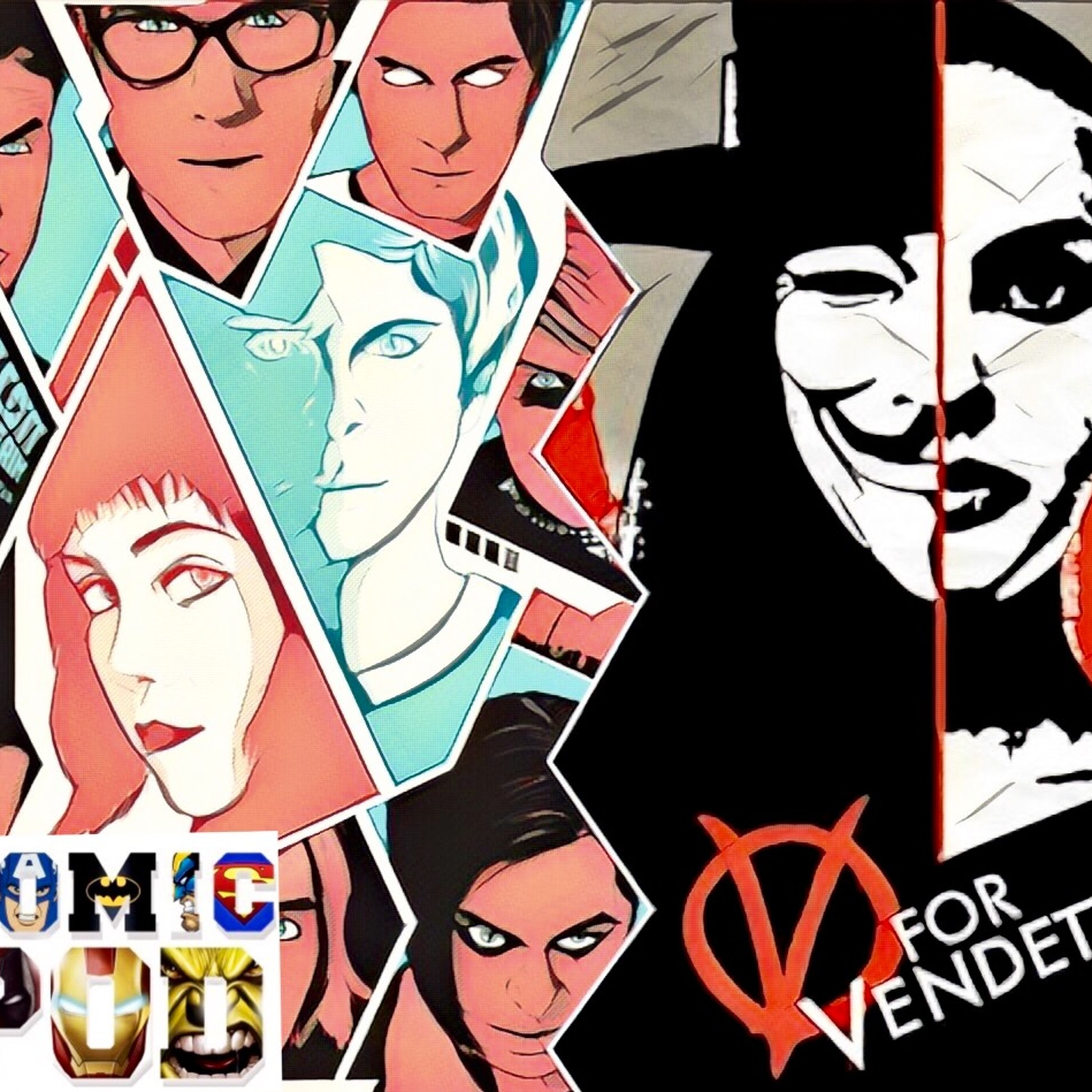AI Comic Pod: Cult Classics - Scott Pilgrim Vs V For Vendetta episode artwork