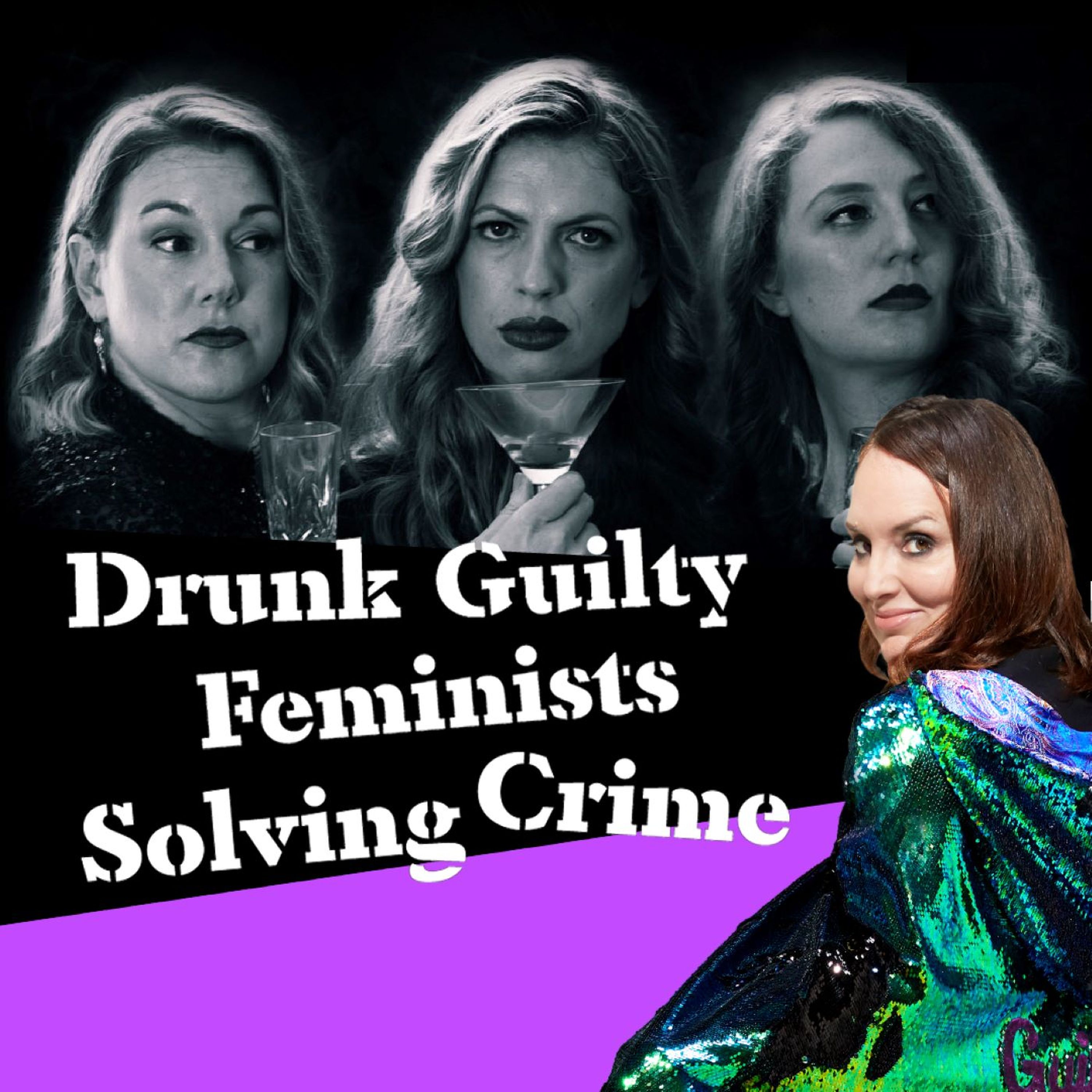 cover art for DRUNK GUILTY FEMINISTS SOLVING CRIME