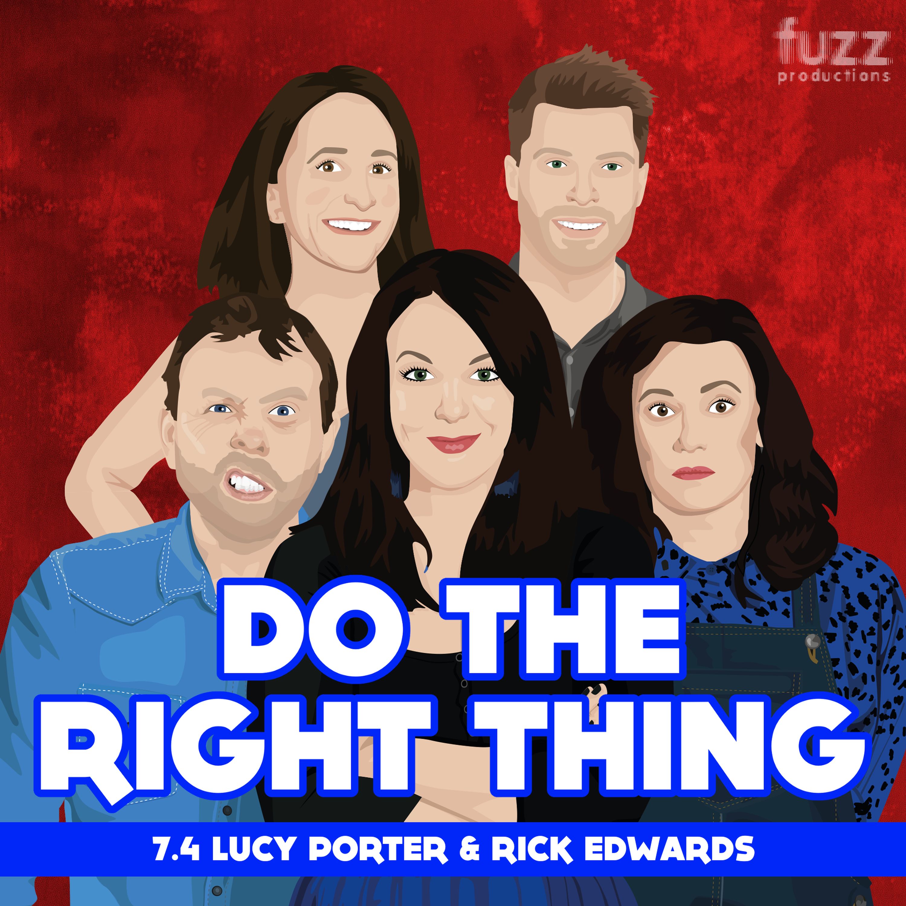 cover art for Series 7, Episode 4 (Lucy Porter & Rick Edwards)
