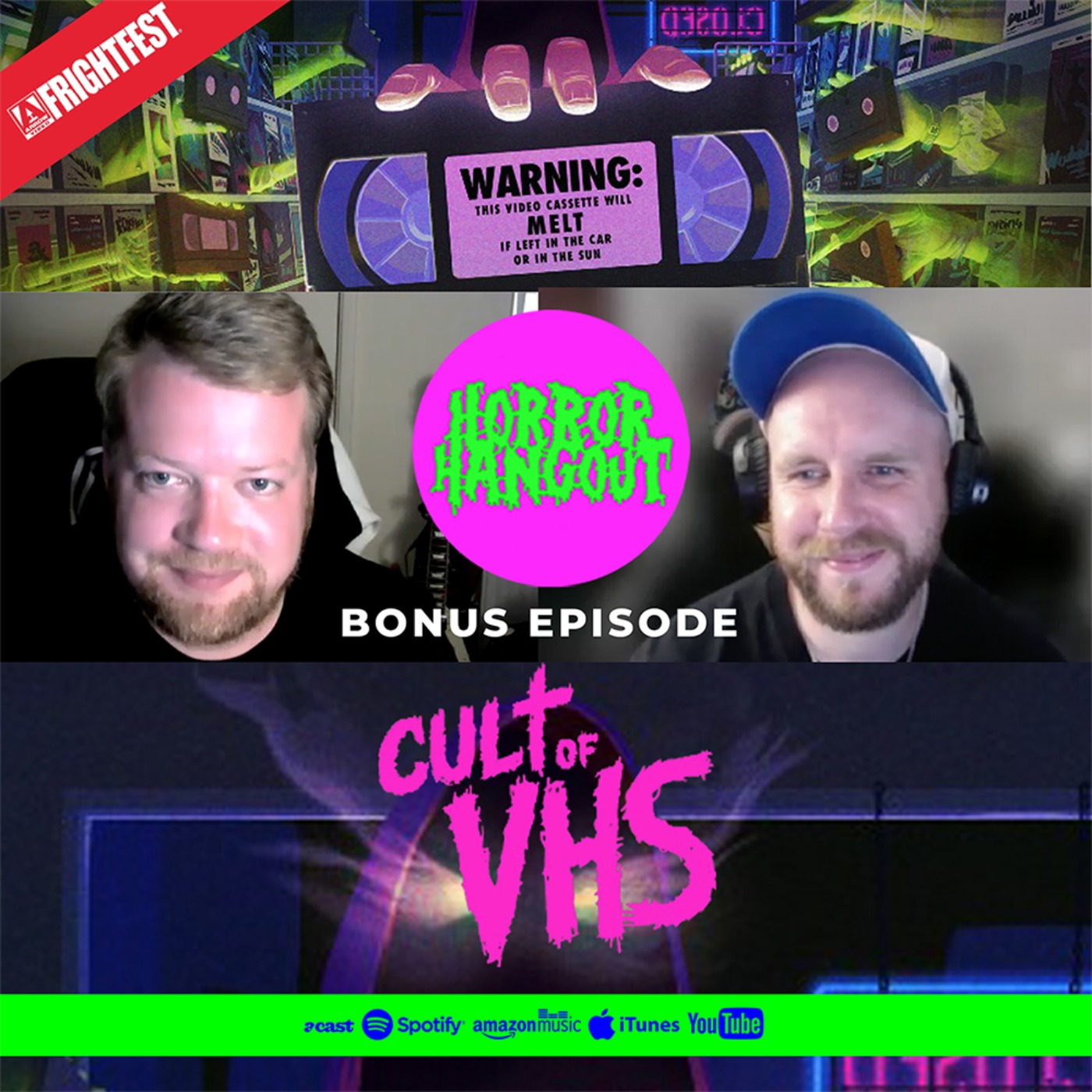 cover art for Horror Hangout Bonus Episode : Interview with Cult of VHS Producer Aaron Truss (FrightFest 2022)