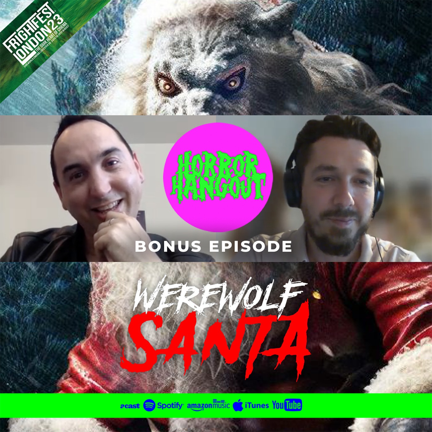 cover art for Horror Hangout Bonus Episode : Interview with Werewolf Santa Director Airell Anthony Hayles (FrightFest 2023)