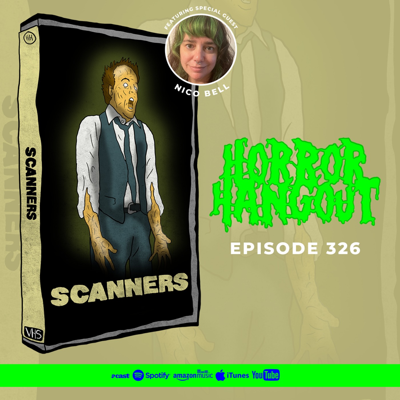 cover art for Horror Hangout #326 : Scanners (w/ Nico Bell)