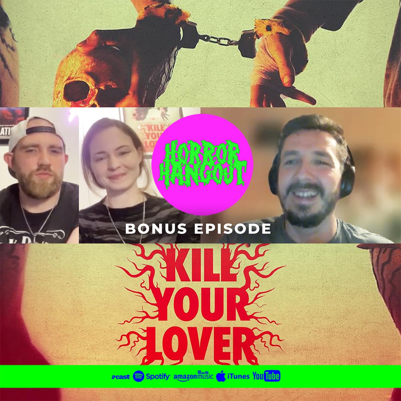 cover art for Horror Hangout Bonus Episode : Interview with Kill Your Lover Directors Alix Austin & Keir Siewert (FrightFest Glasgow)