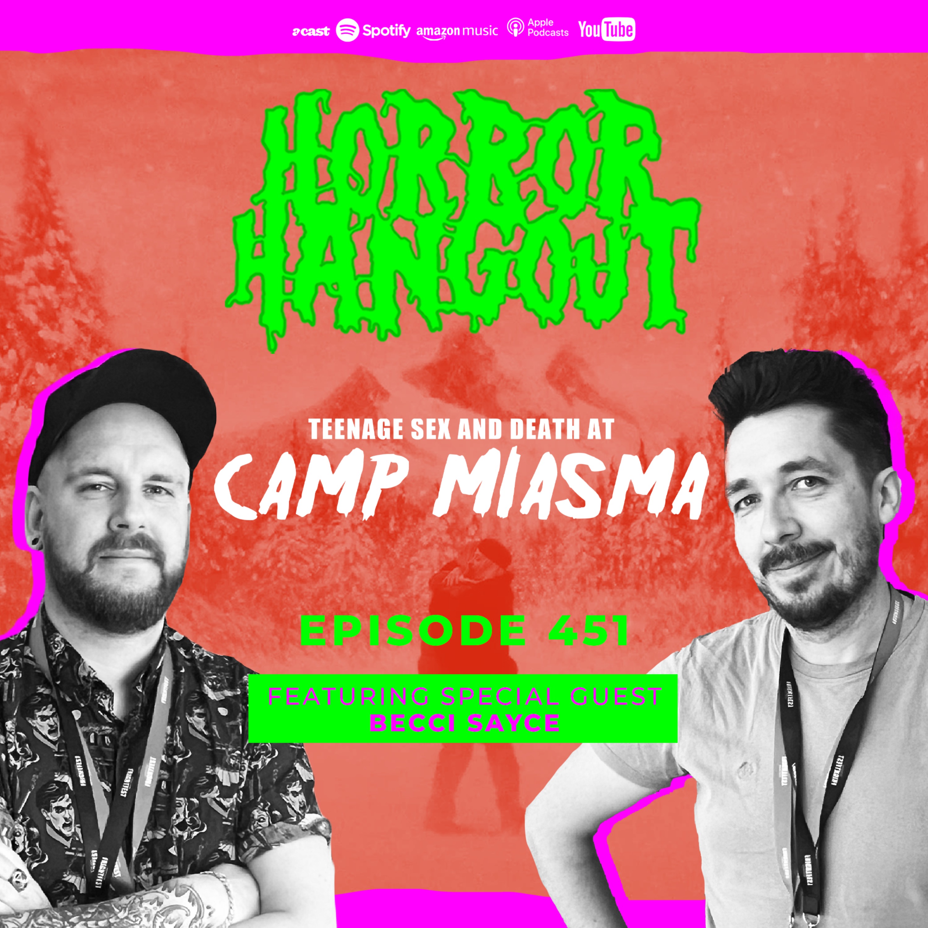 Horror Hangout Podcast Episode 451 : Teenage Sex & Death At Camp Miasma (w/ Becci Sayce)