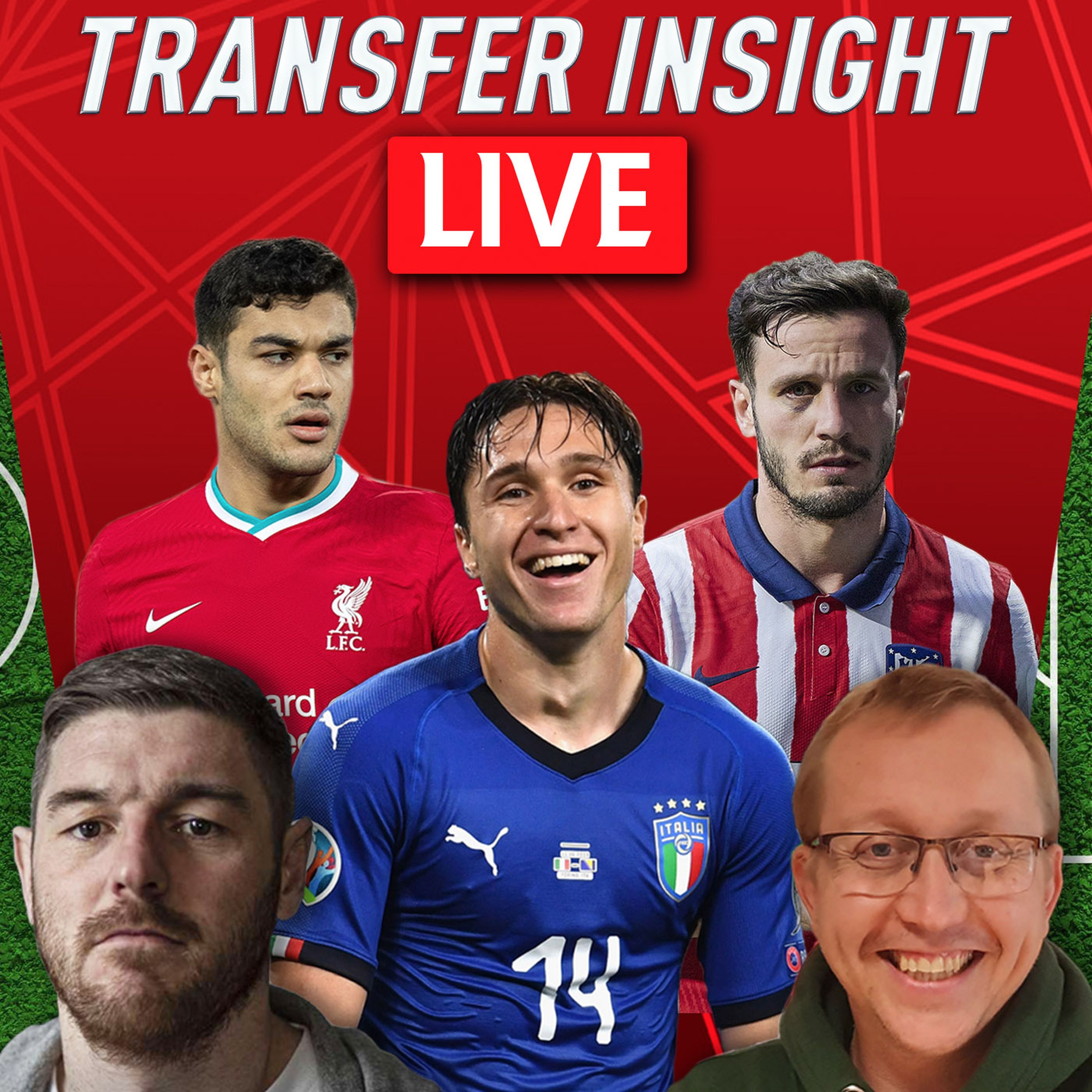 cover art for Chiesa, Malen, Kabak & Niguez Links | Liverpool Transfer Insight LIVE with Neil Jones