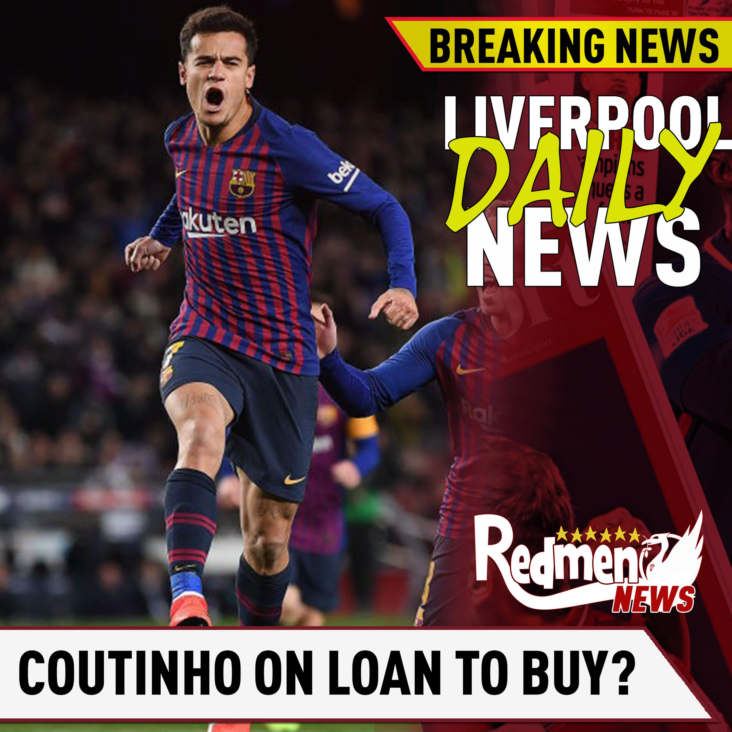 cover art for Liverpool Want Coutinho On A Loan To Buy According To Reports! | #LFC Transfer News LIVE