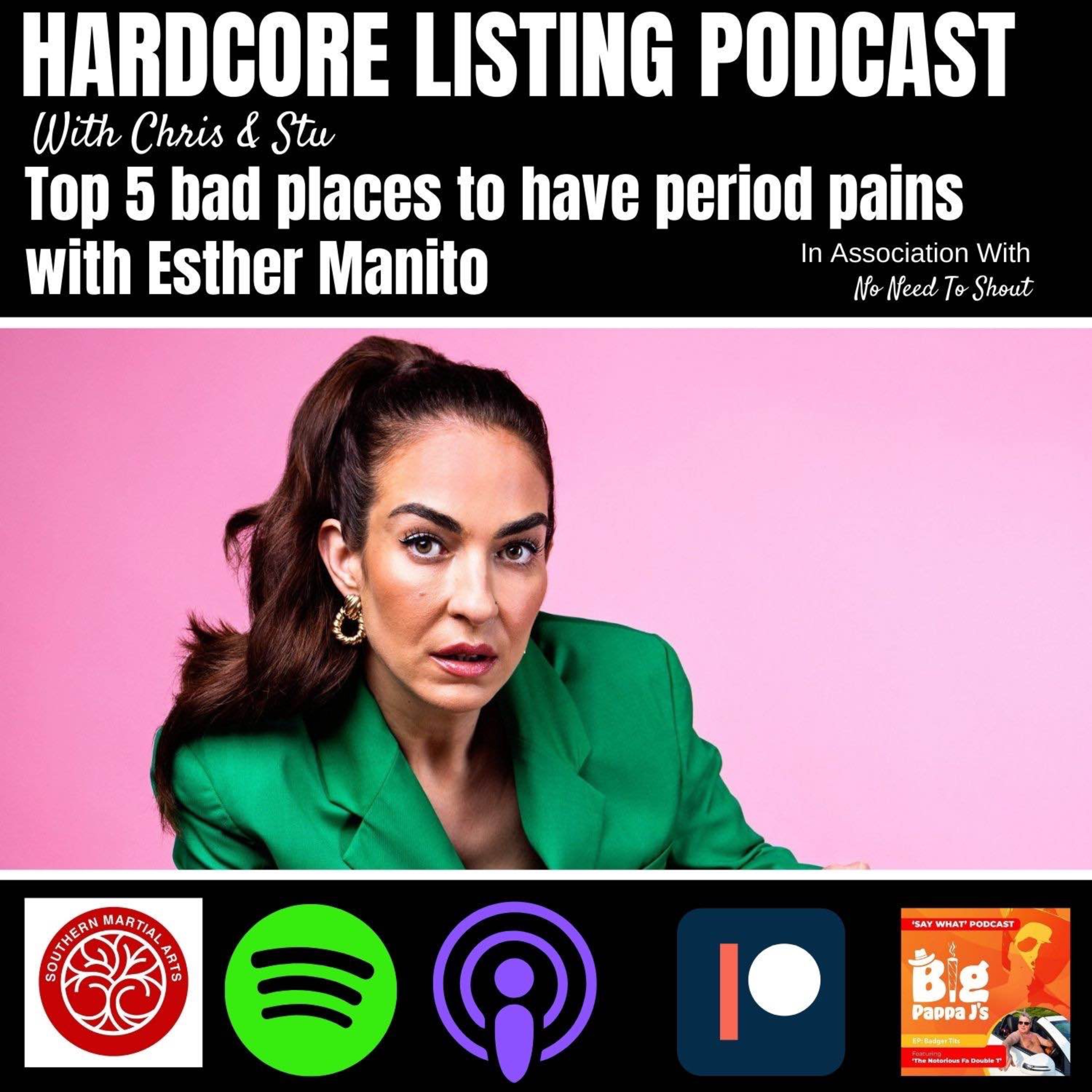 Top 5 worst places to have period pains with Esther Manito
