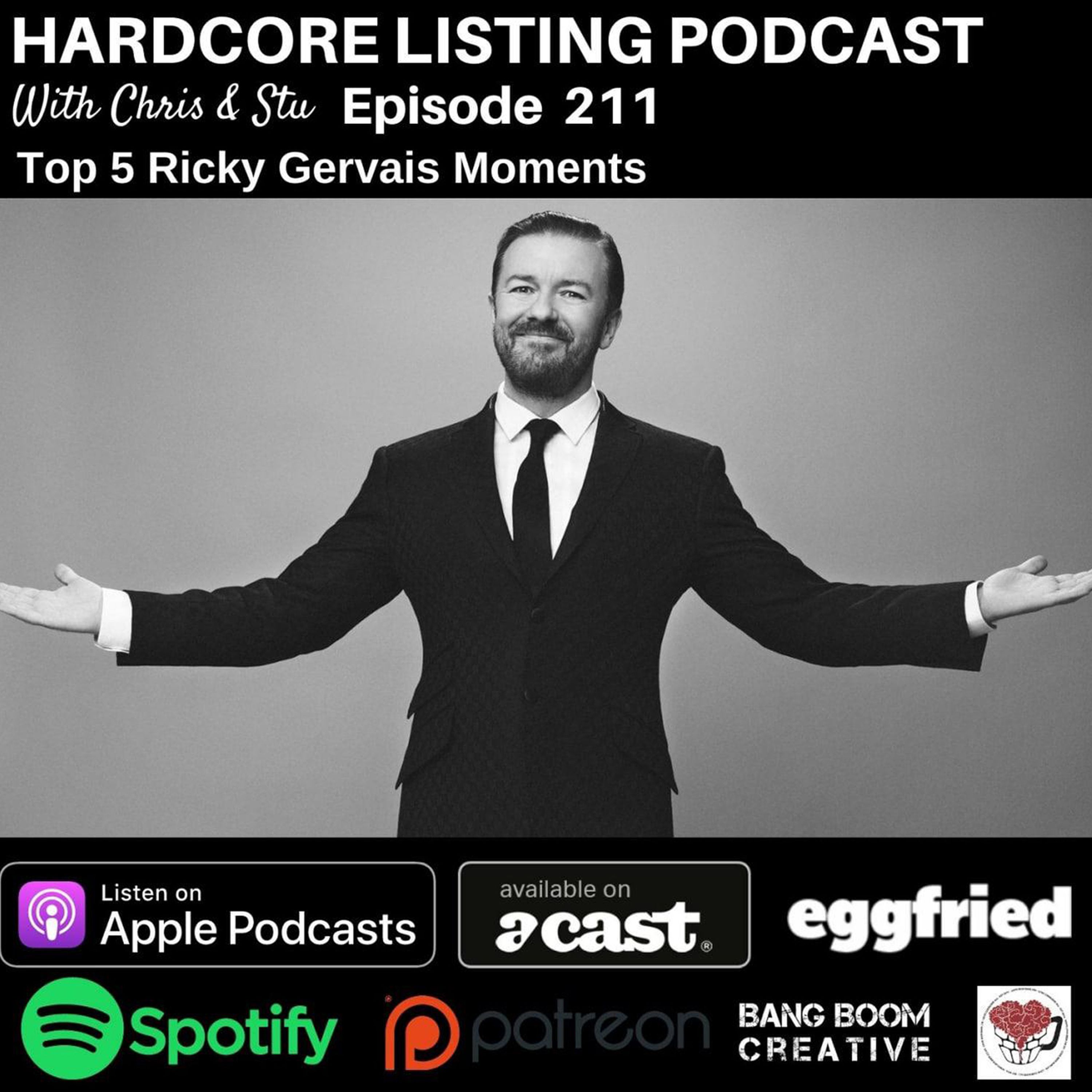 cover art for Top 5 Ricky Gervais Moments.