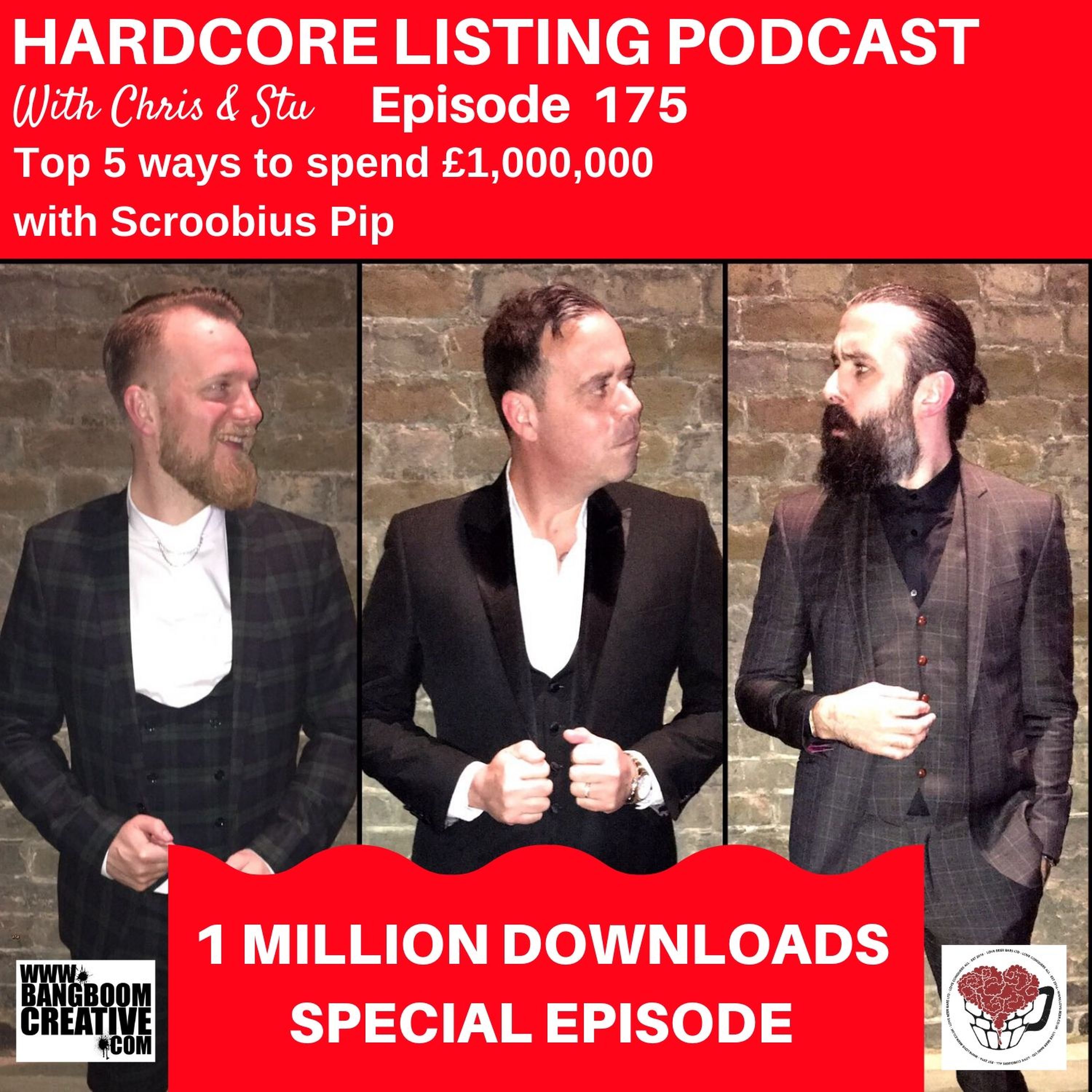 cover art for 1,000,000 downloads special episode with Scroobius Pip