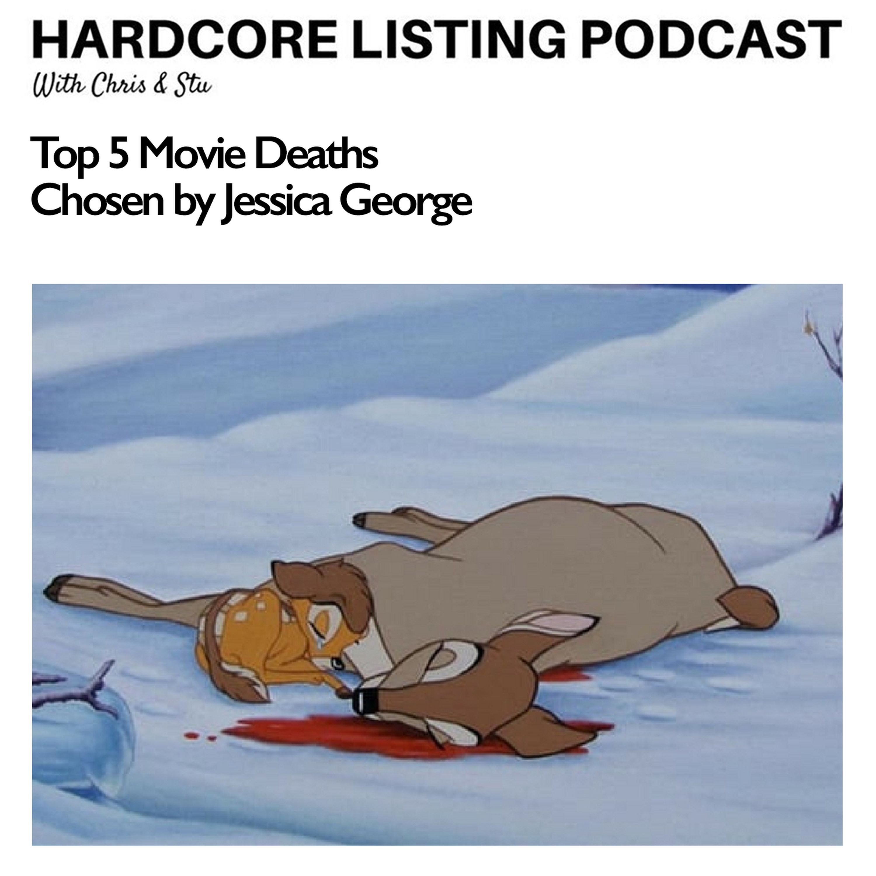 cover art for Patreon Sampler - Top 5 Movie Deaths - Chosen by Jessica George