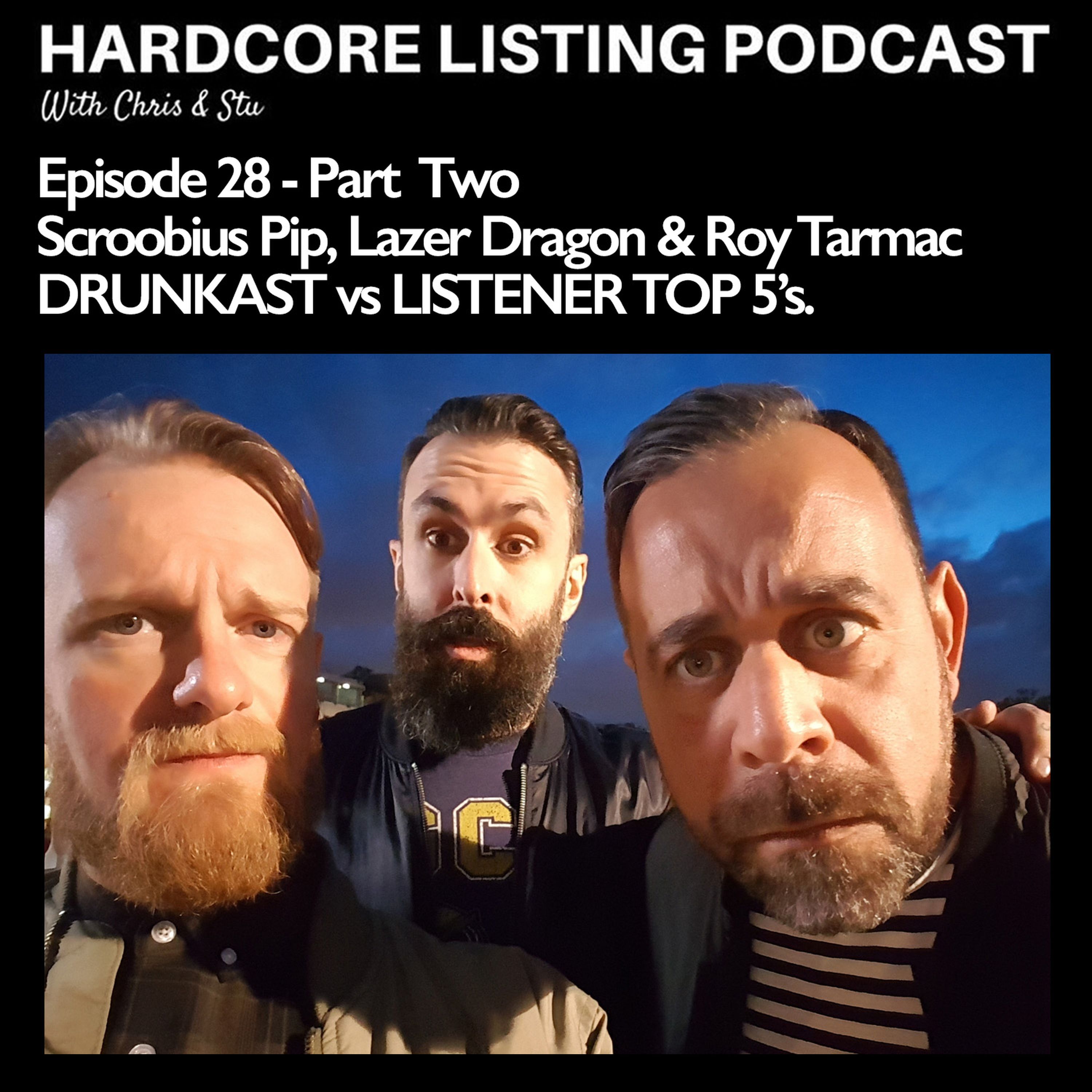 cover art for Episode #28 (Part Two) - Drunkast vs Listener Top 5's LIVE in Dublin with Scroobius Pip