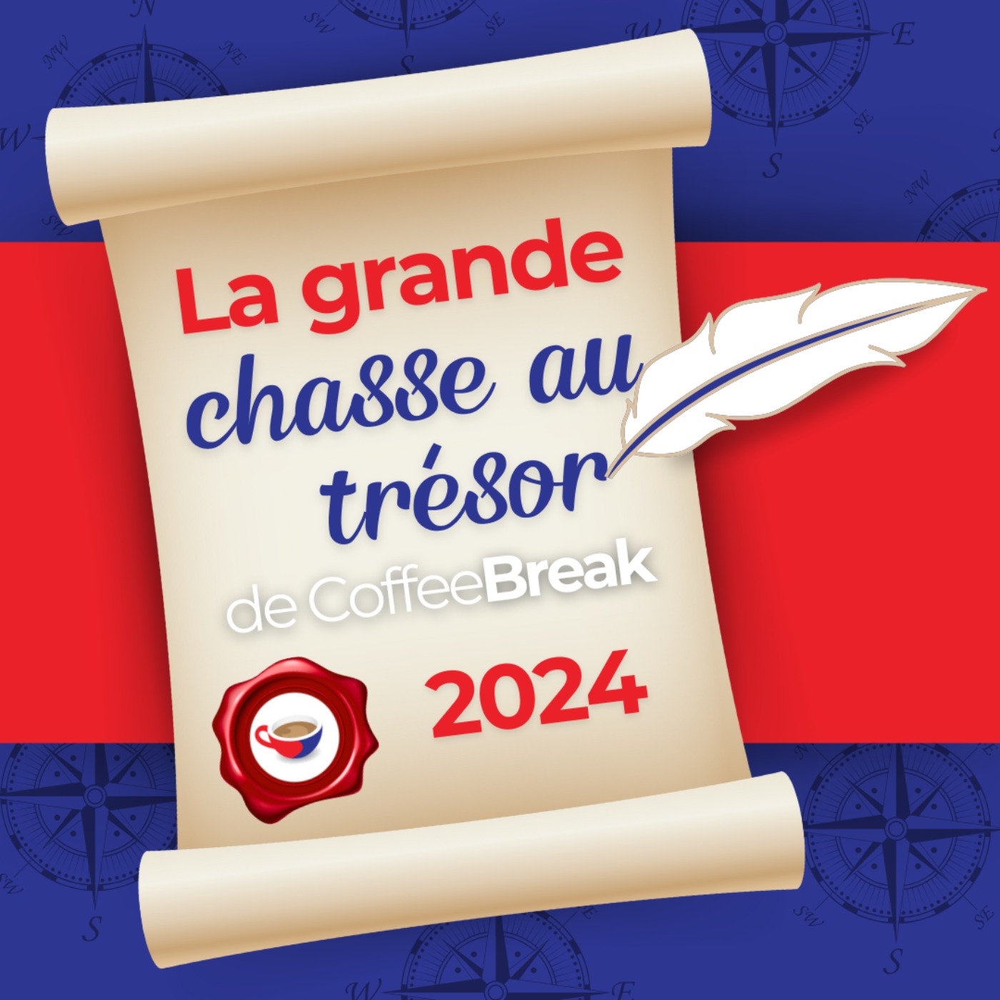 Clue #1 (français) | The Great Coffee Break Treasure Hunt 2024 - podcast episode cover