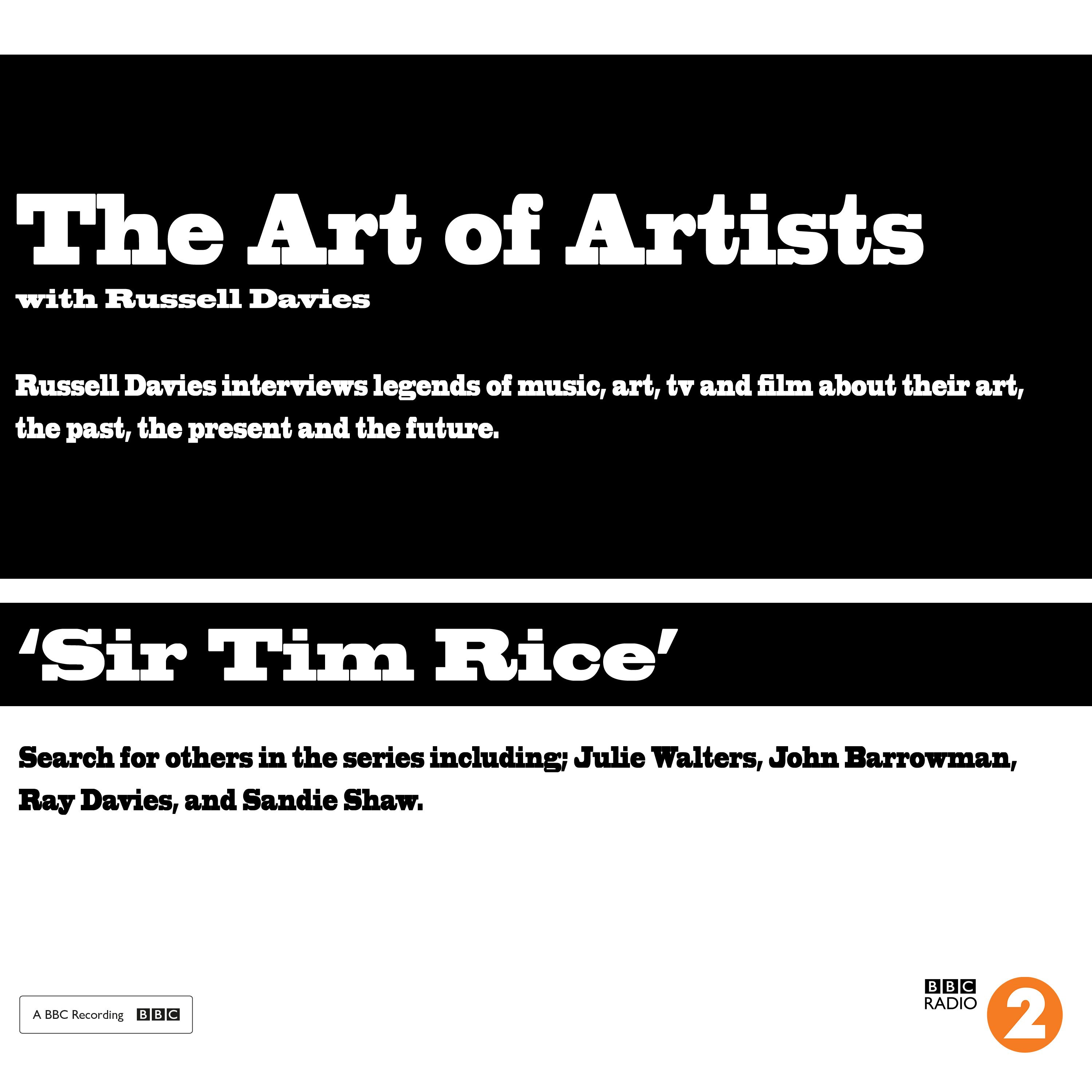 cover art for The Art of Artists - Sir Tim Rice