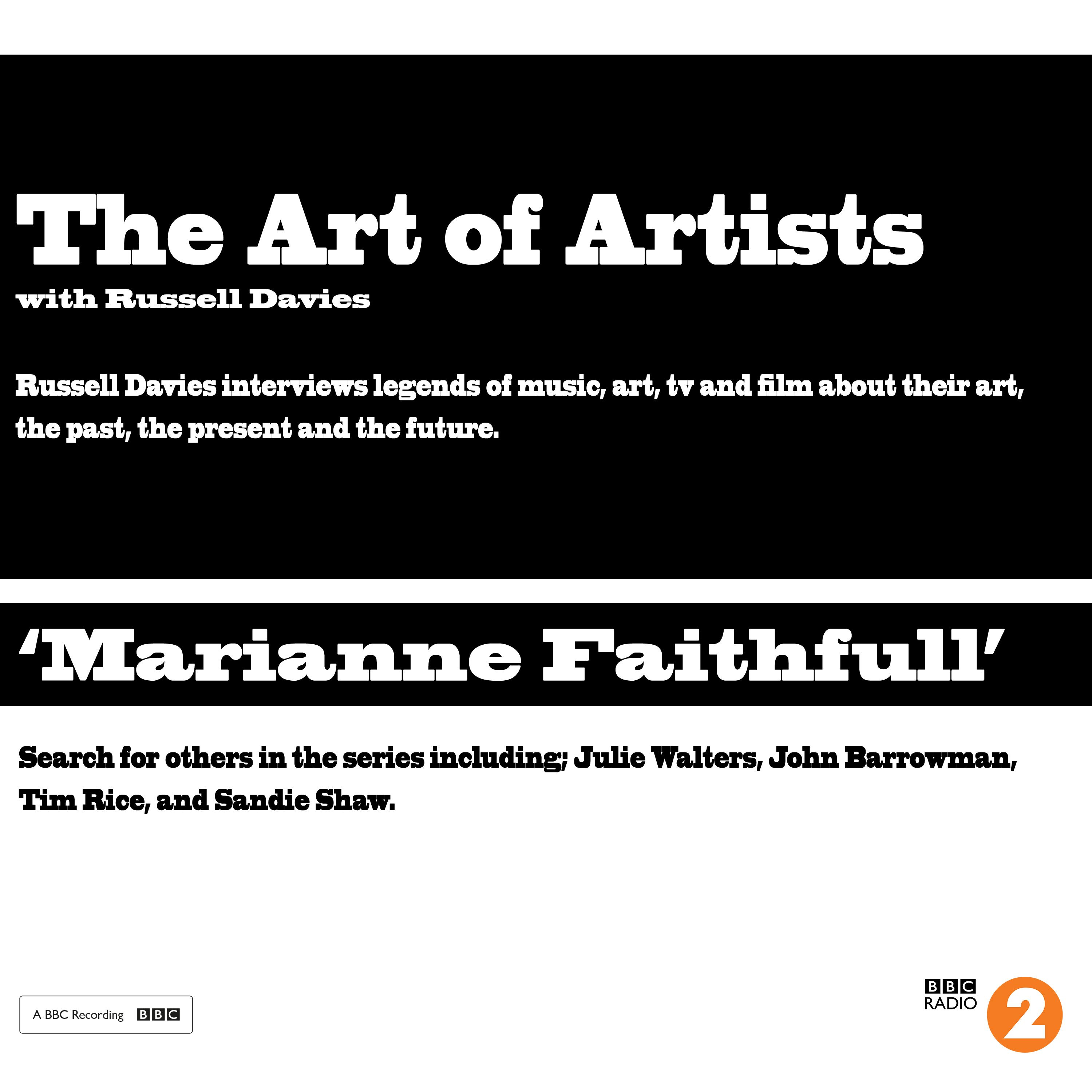 cover art for The Art of Artists - Marianne Faithfull