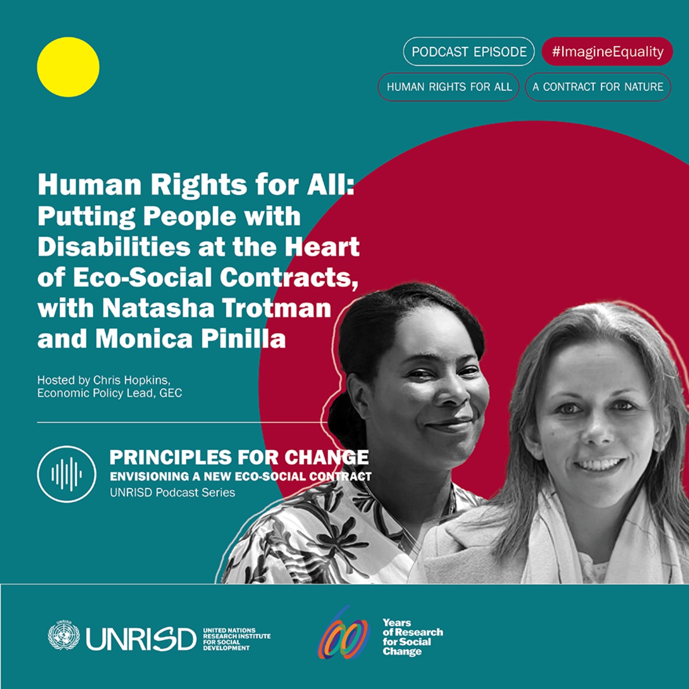 cover art for Human Rights for All: Putting People with Disabilities at the Heart of Eco-Social Contracts, with Natasha Trotman and Monica Pinilla