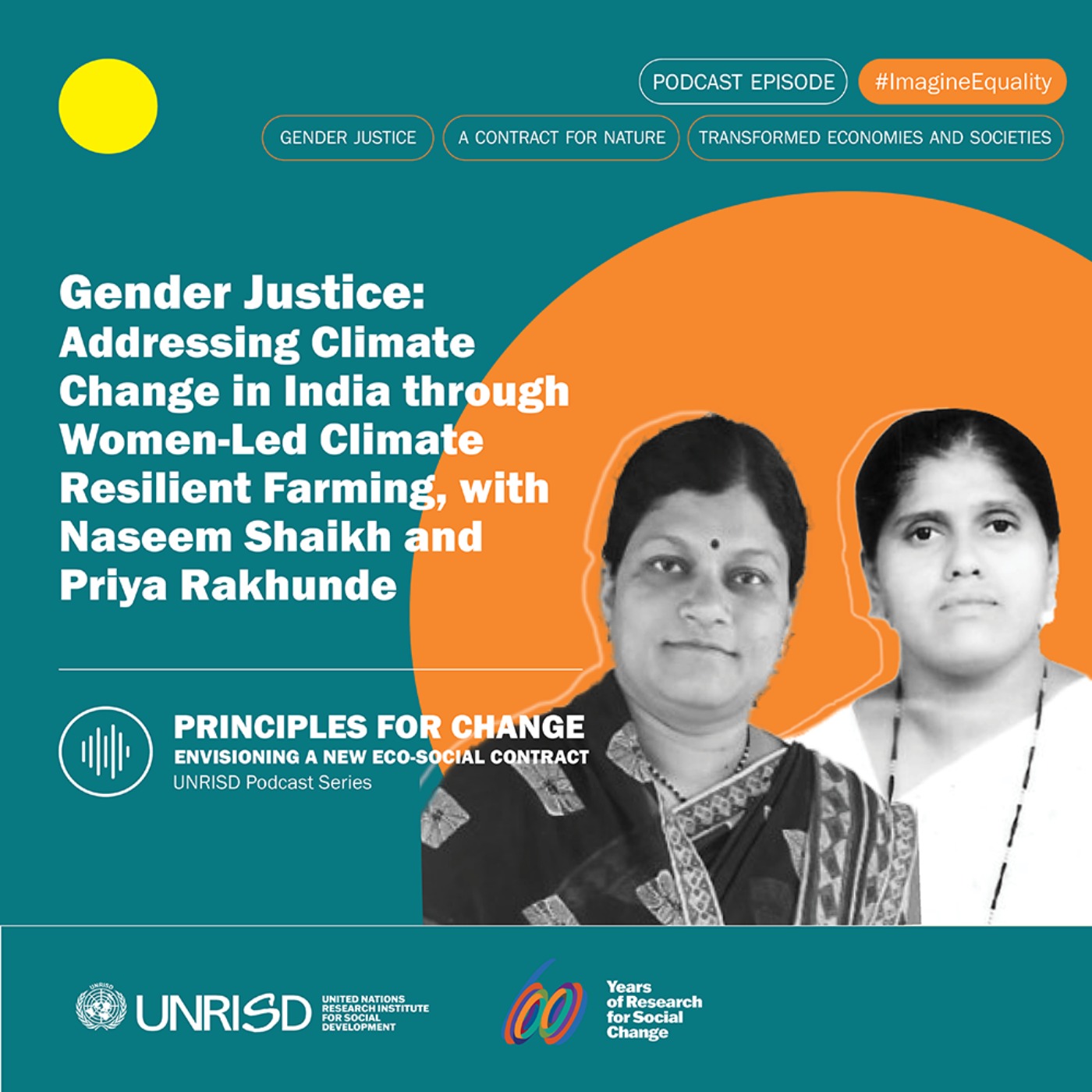 cover art for Gender Justice: Addressing Climate Change in India through Women-Led Climate Resilient Farming, with Naseem Shaikh and Priya Rakhunde