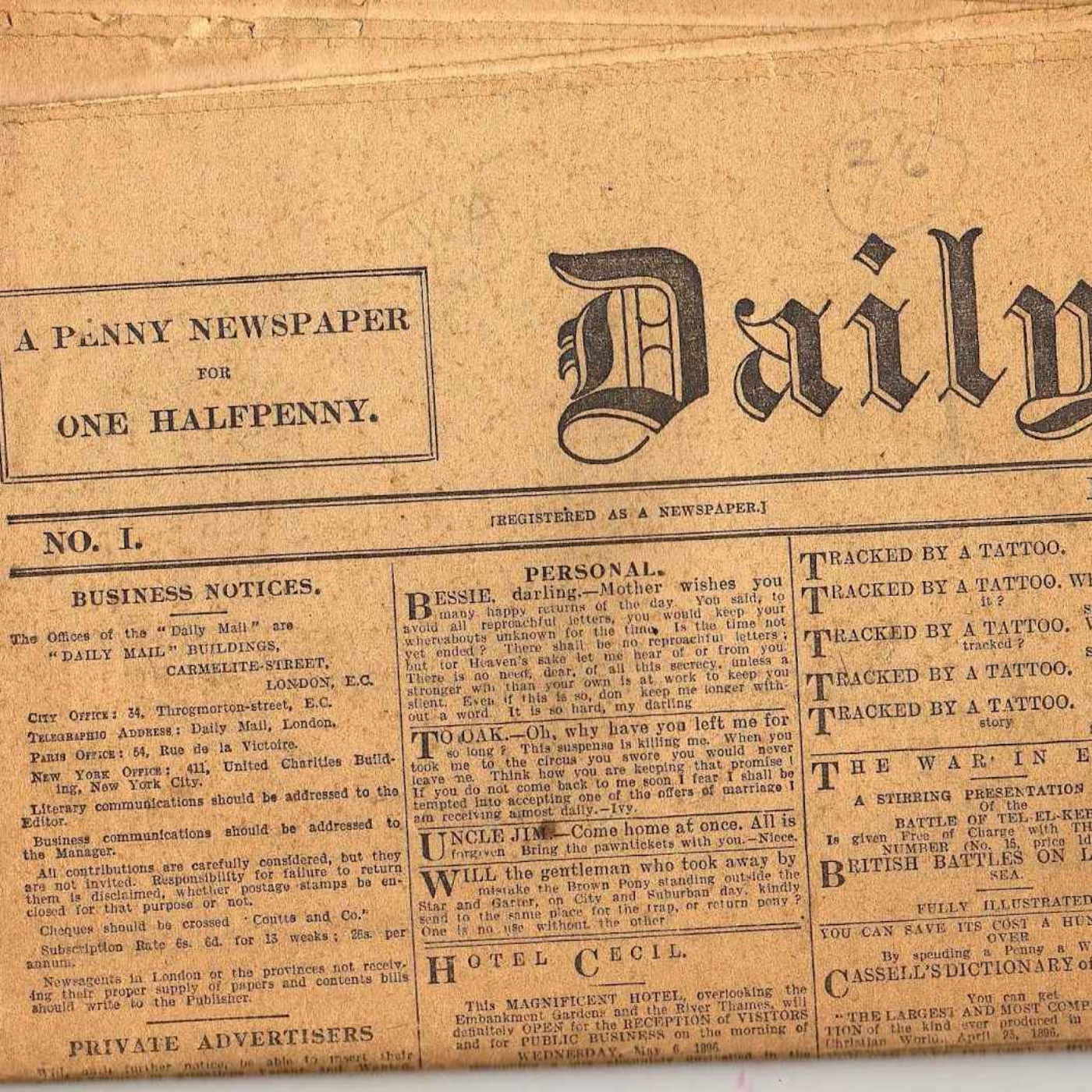 Debut of the Daily Mail