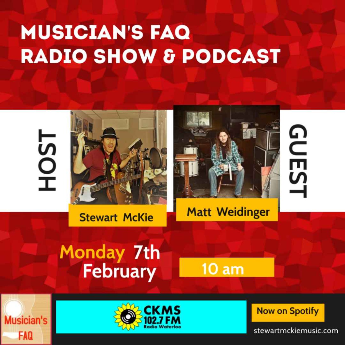 Musician\'s FAQ Podcast w Stewart McKie