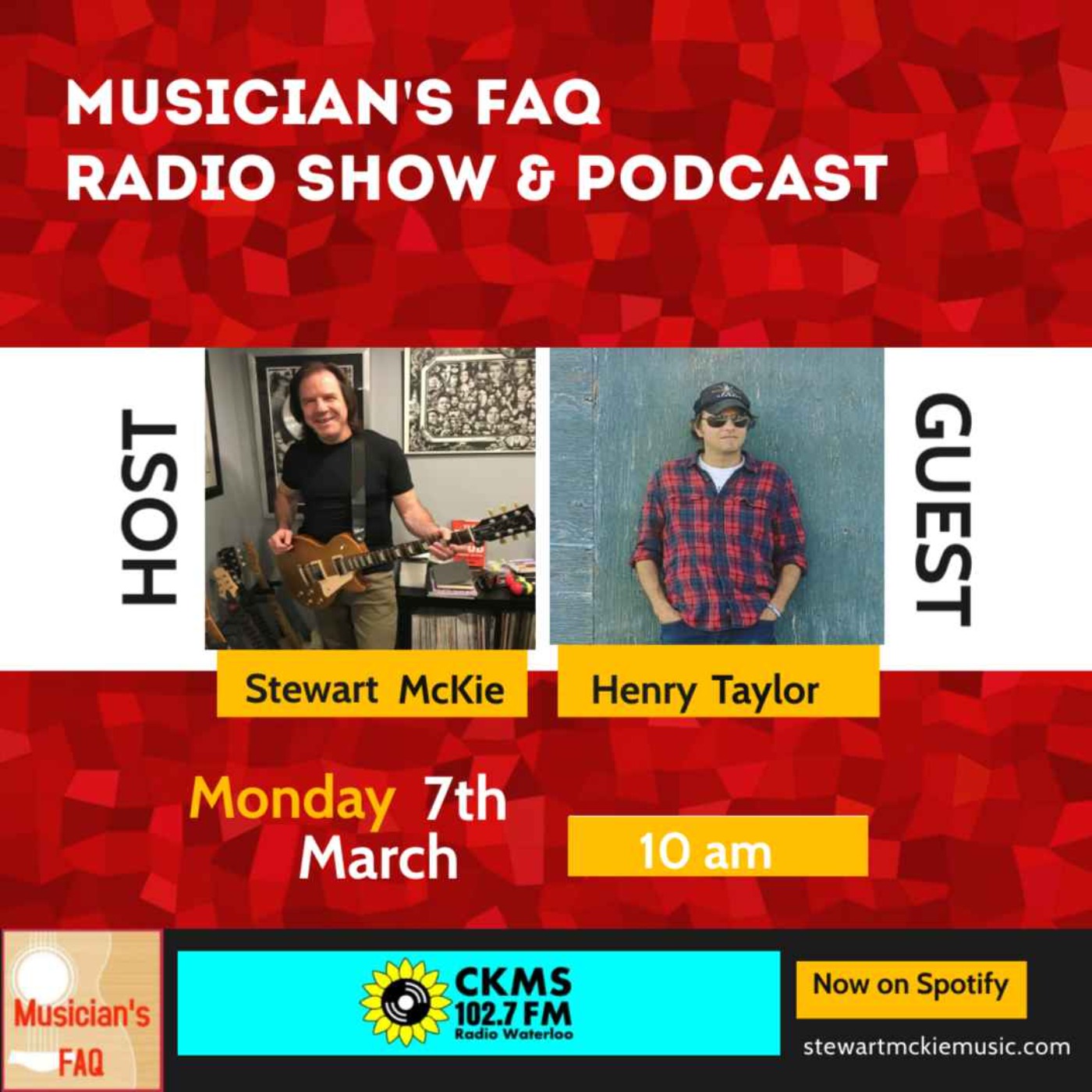 Musician\'s FAQ Podcast w Stewart McKie
