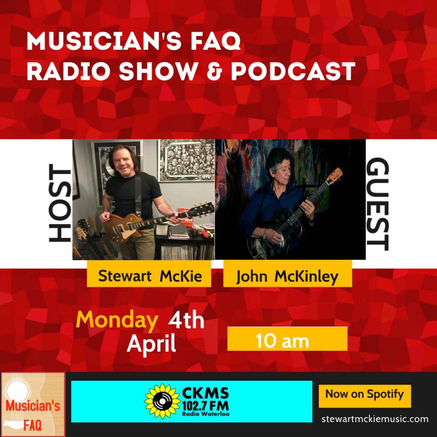 Musician\'s FAQ Podcast w Stewart McKie