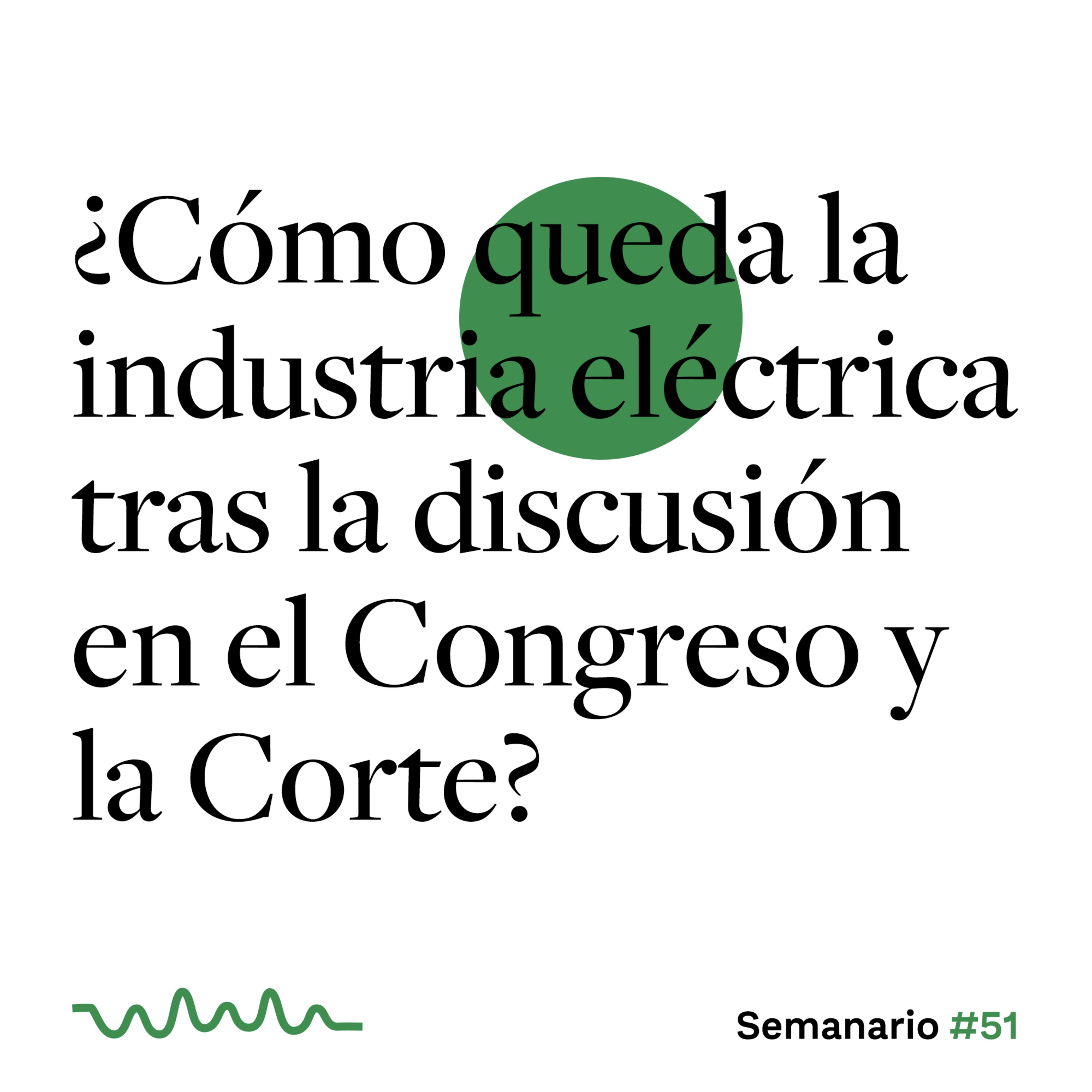 ¿Cómo queda la industria eléctrica tras la discusión en el Congreso y la Corte? episode artwork