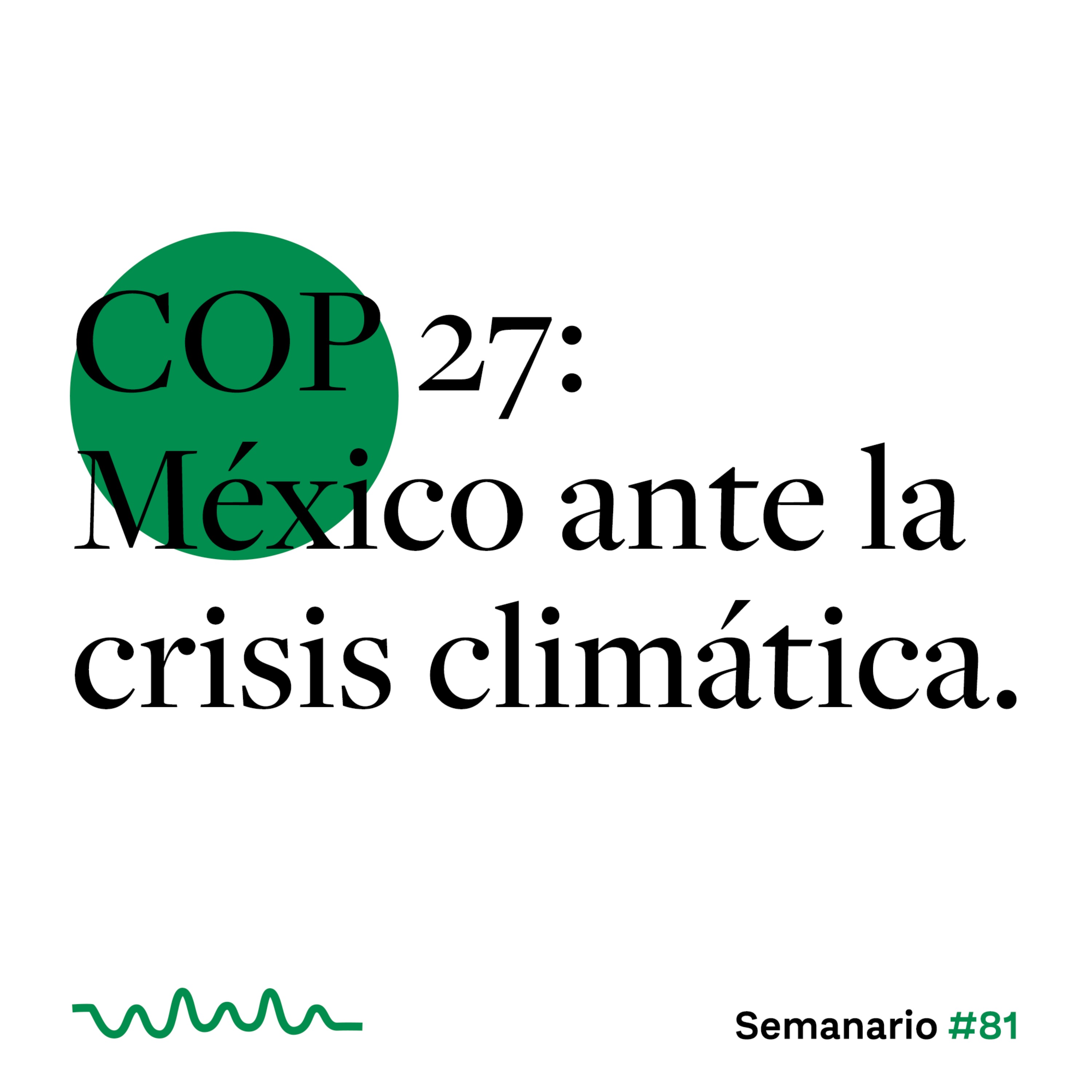 COP 27: México ante la crisis climática. episode artwork