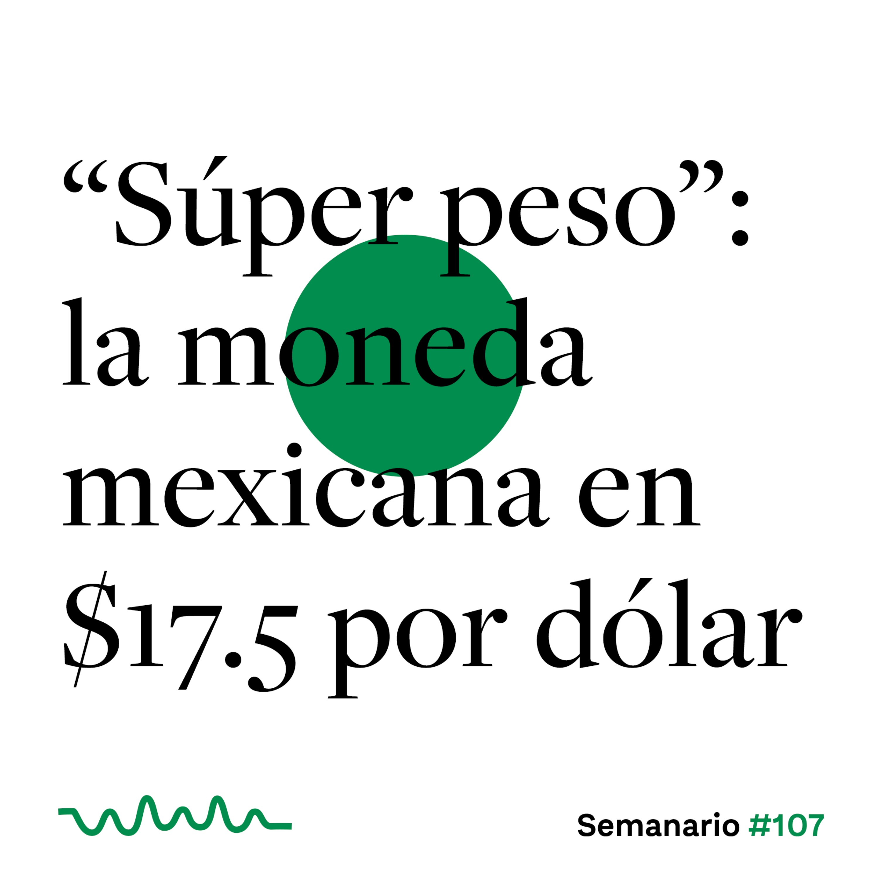 “Súper peso”: la moneda mexicana en $17.5 por dólar episode artwork