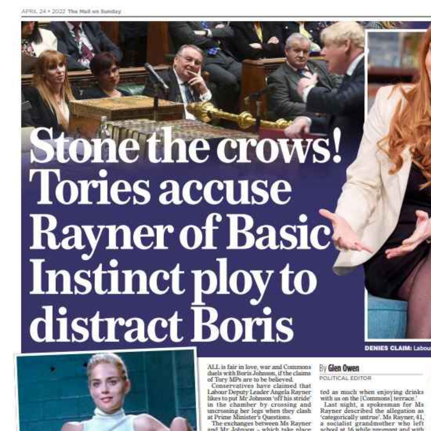 The Mail on Sunday's Basic Instinct & A Twitter Takeover