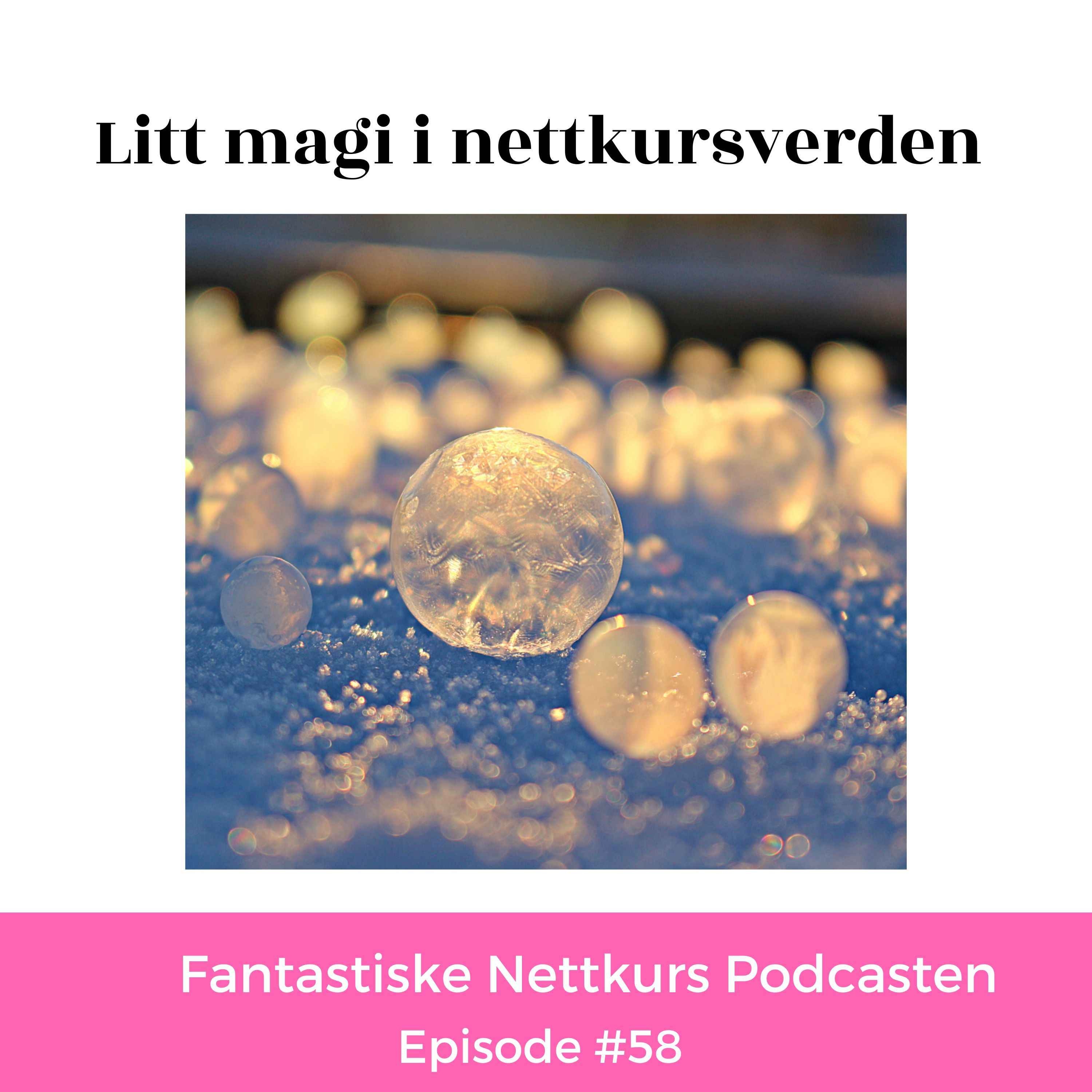 cover art for Ep #58 : Litt magi i nettkurs verden