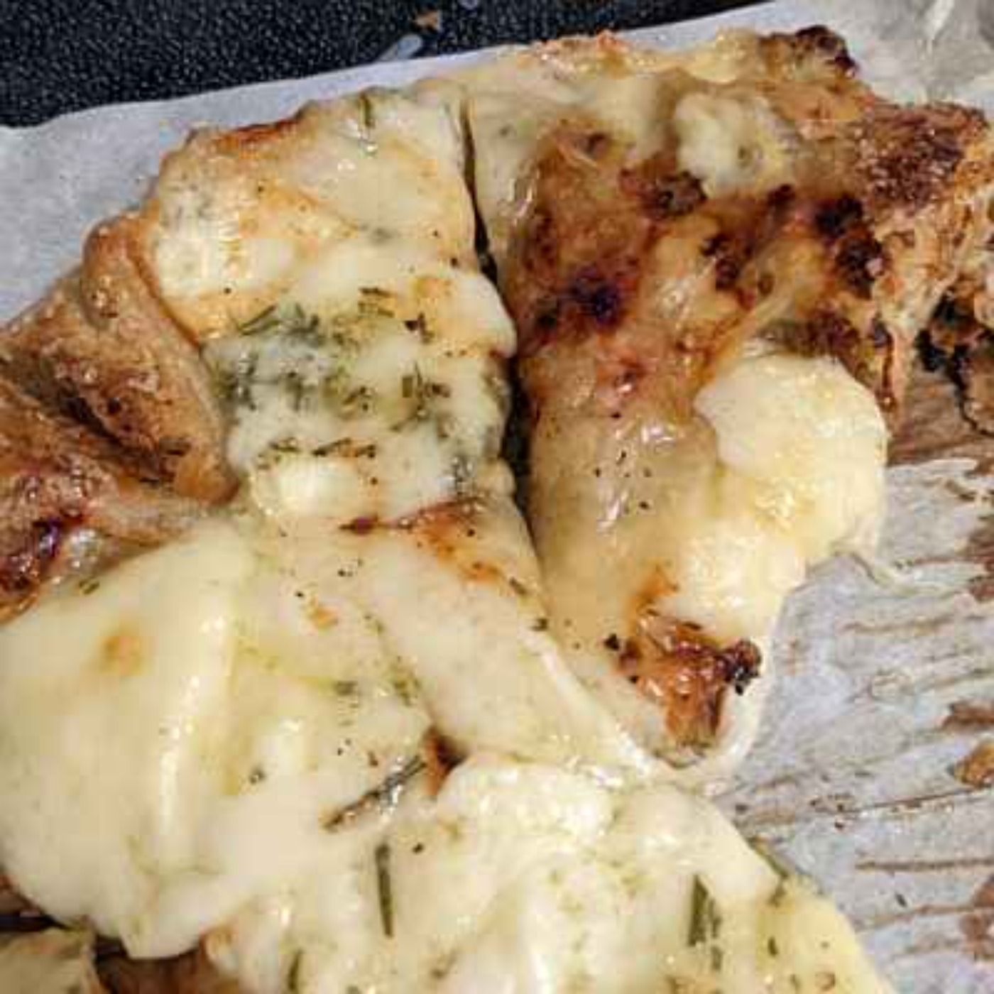 Baked Gruyere in Pastry with Rosemary and Garlic