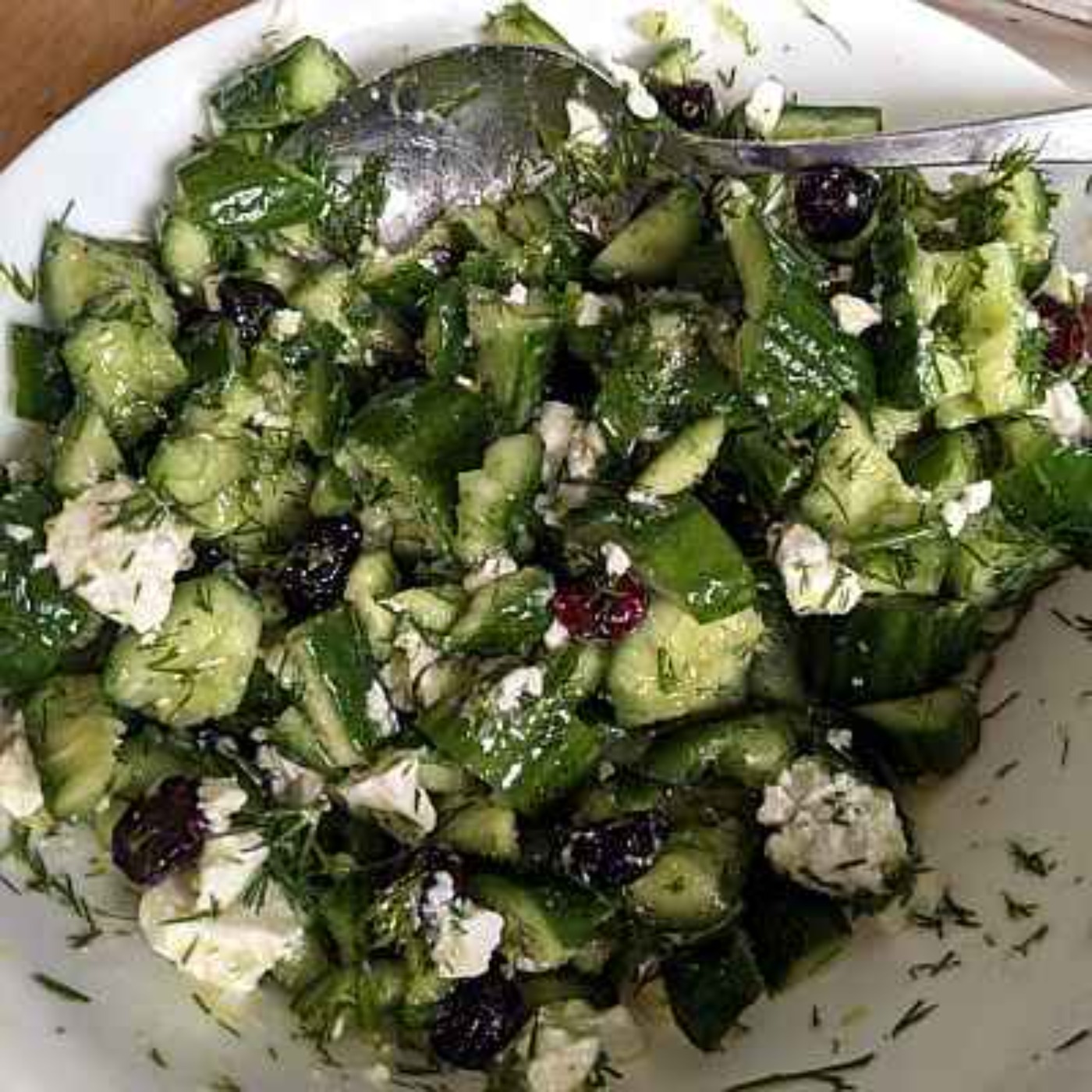 Persian Cucumber Salad with Dill & Lemon