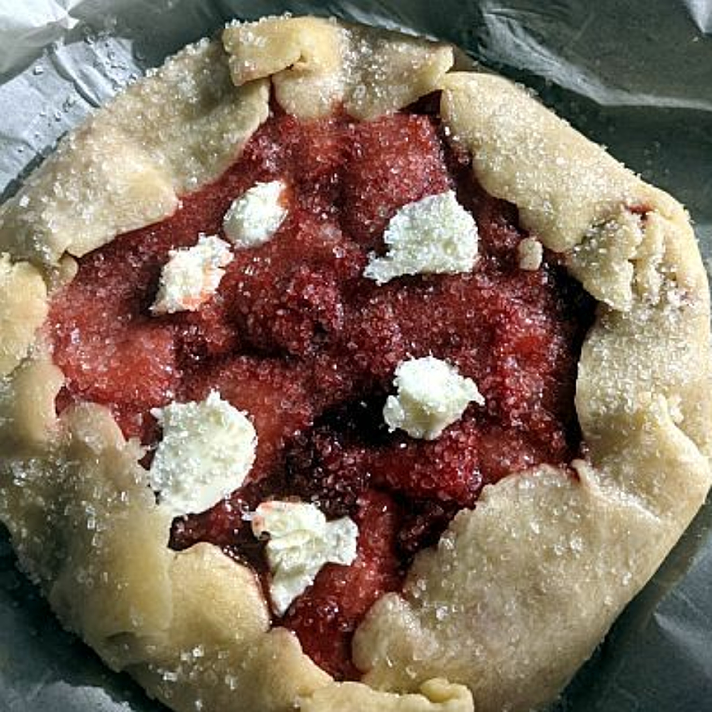 Rustic Strawberry or Blueberry Tart