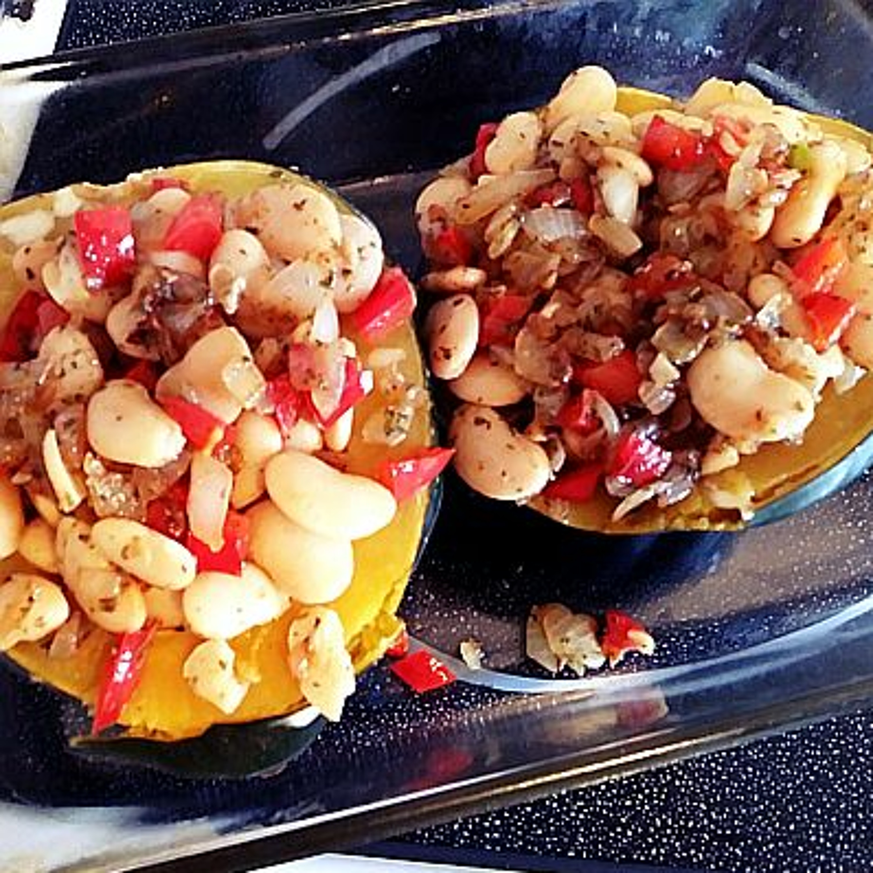 Acorn Squash Day! Stuffed With Beans : A Cookalong Original