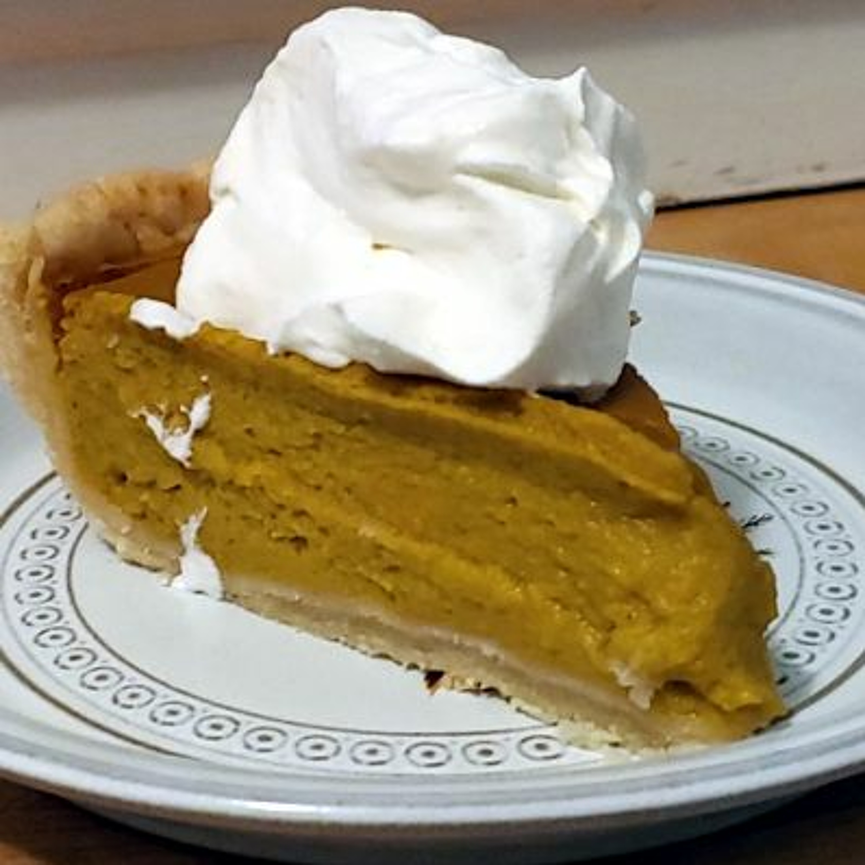 Brandied Ginger Pumpkin Pie